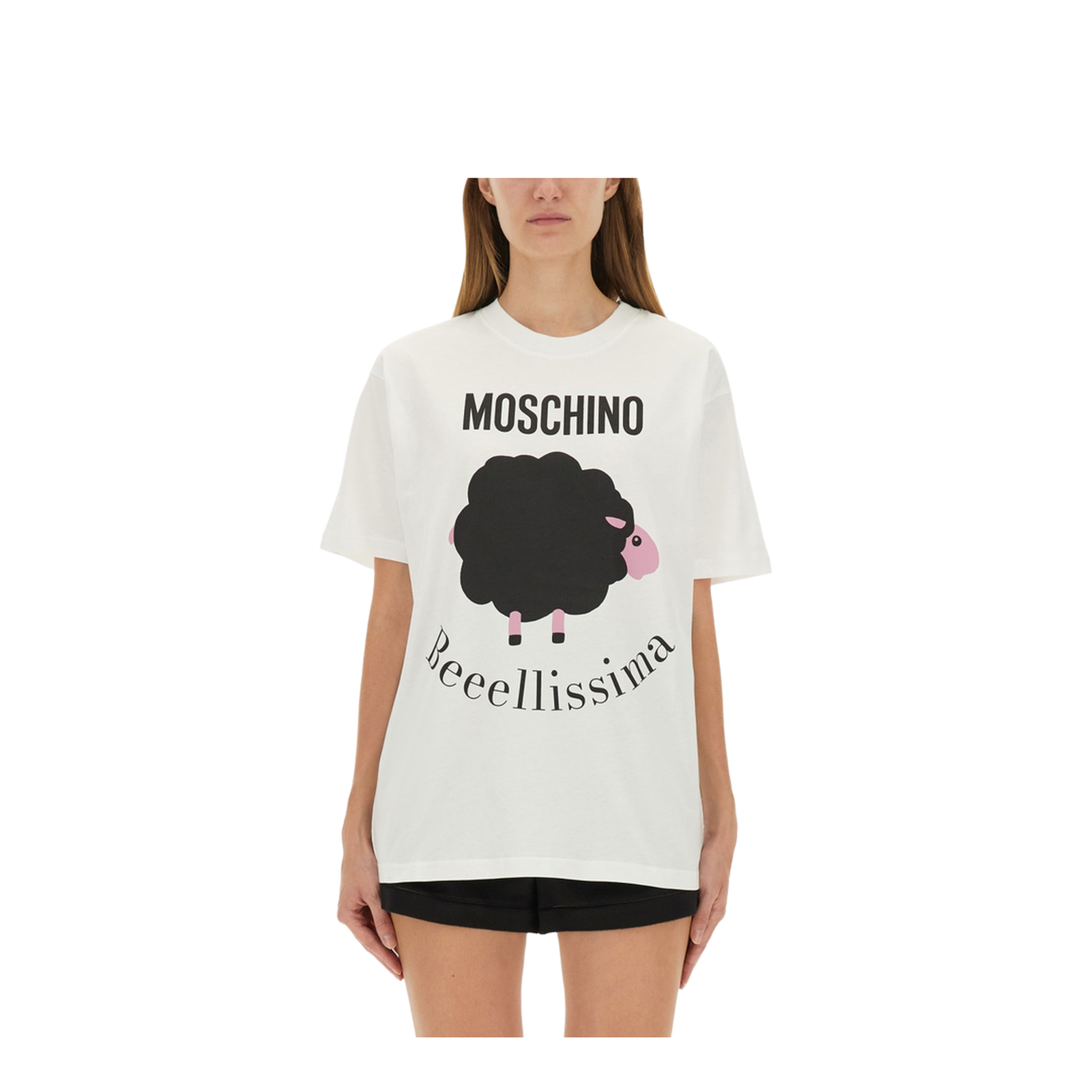 White T-shirt with logo print - Image 1