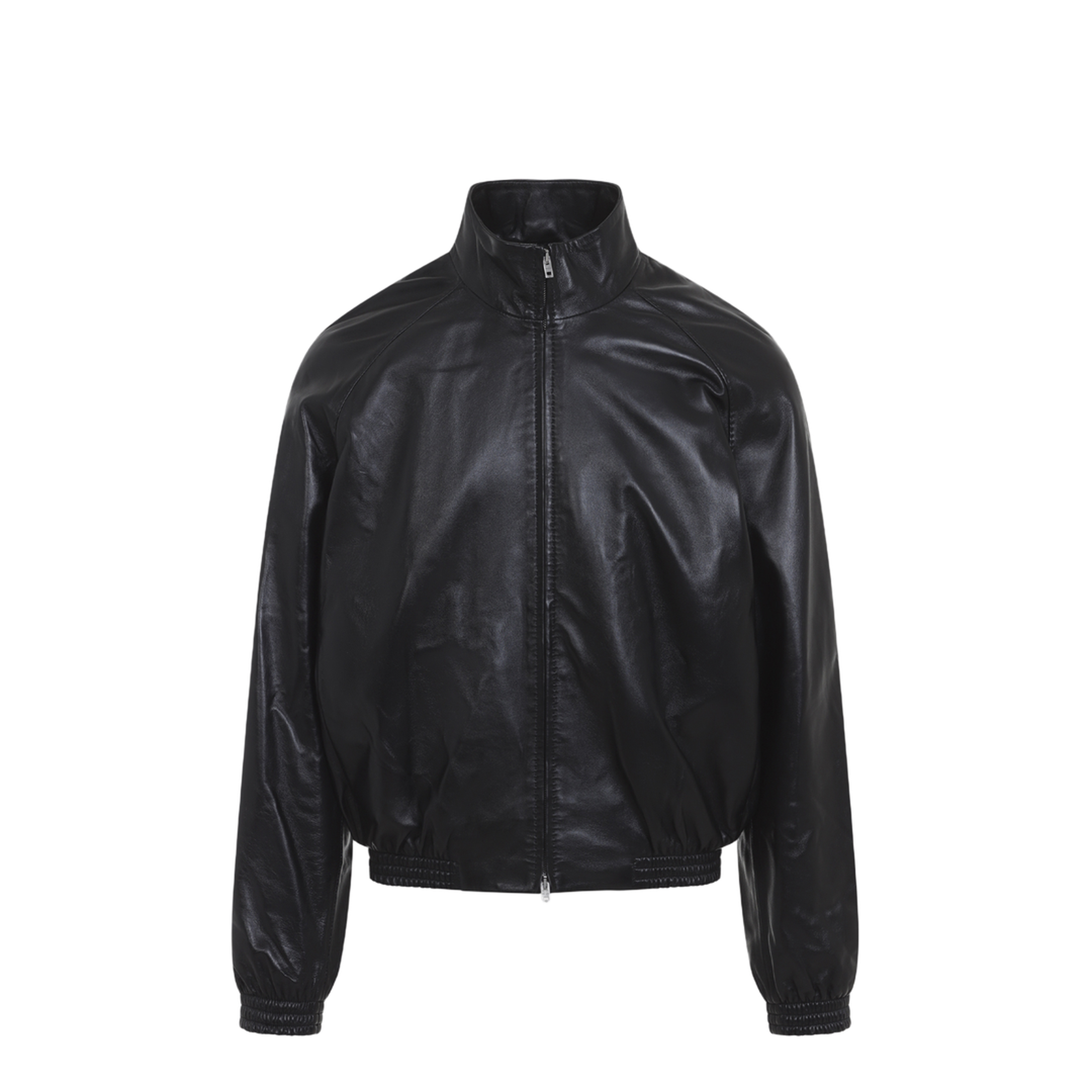 Leather Bomber Jacket - Image 1