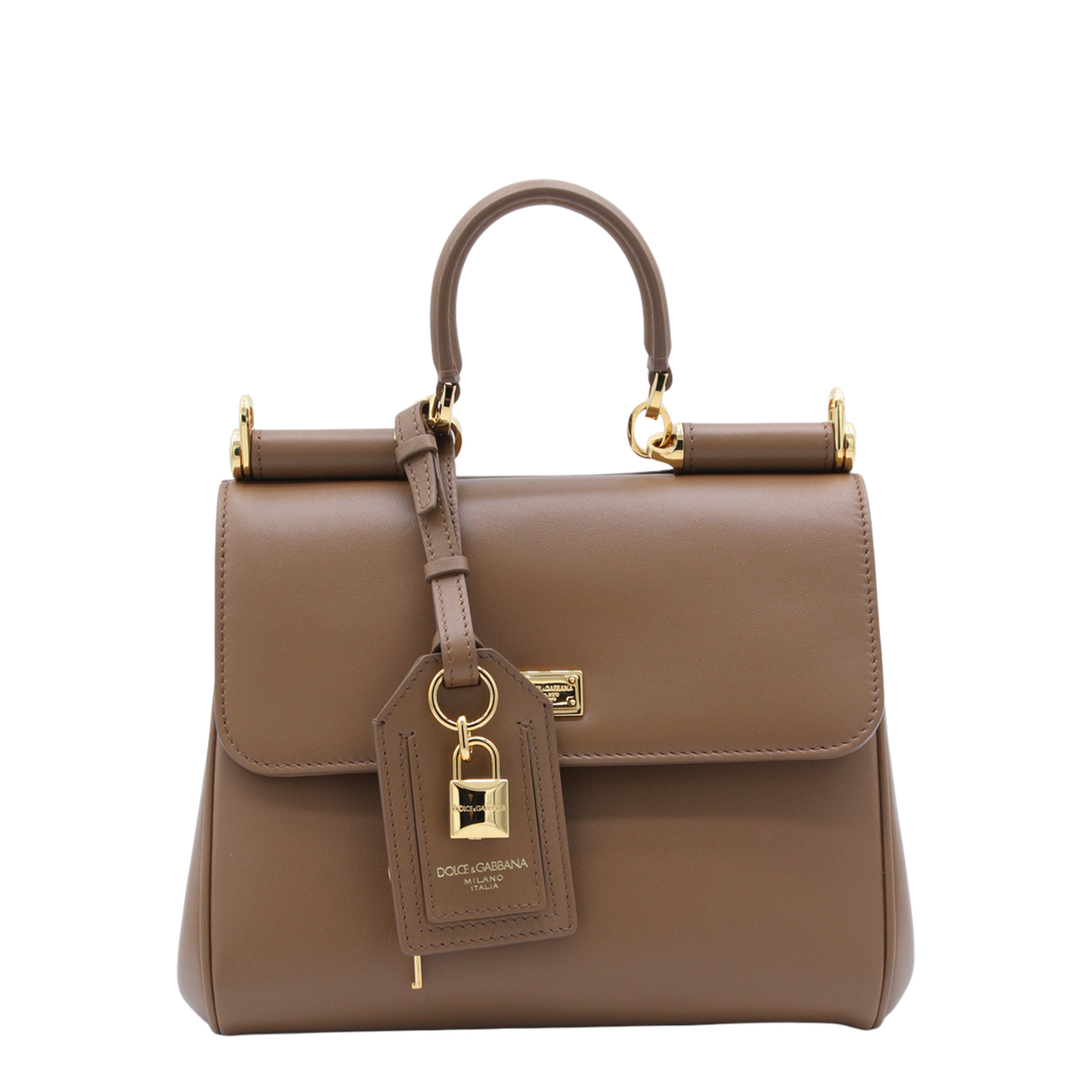 My Sicily Small Calfskin Handbag - Brown - Image 2