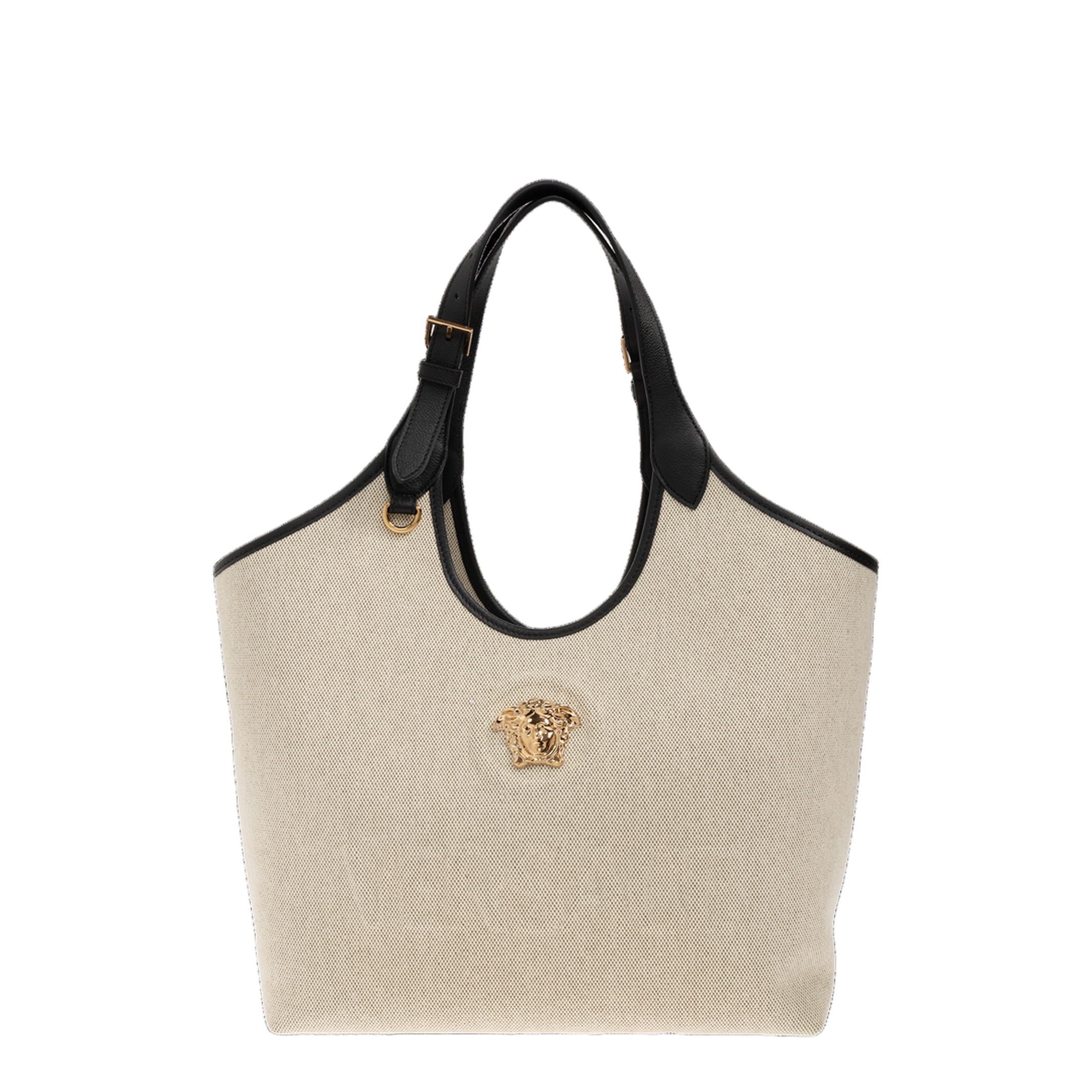 La Medusa Medium Canvas Tote Bag - Beige - Image 5
