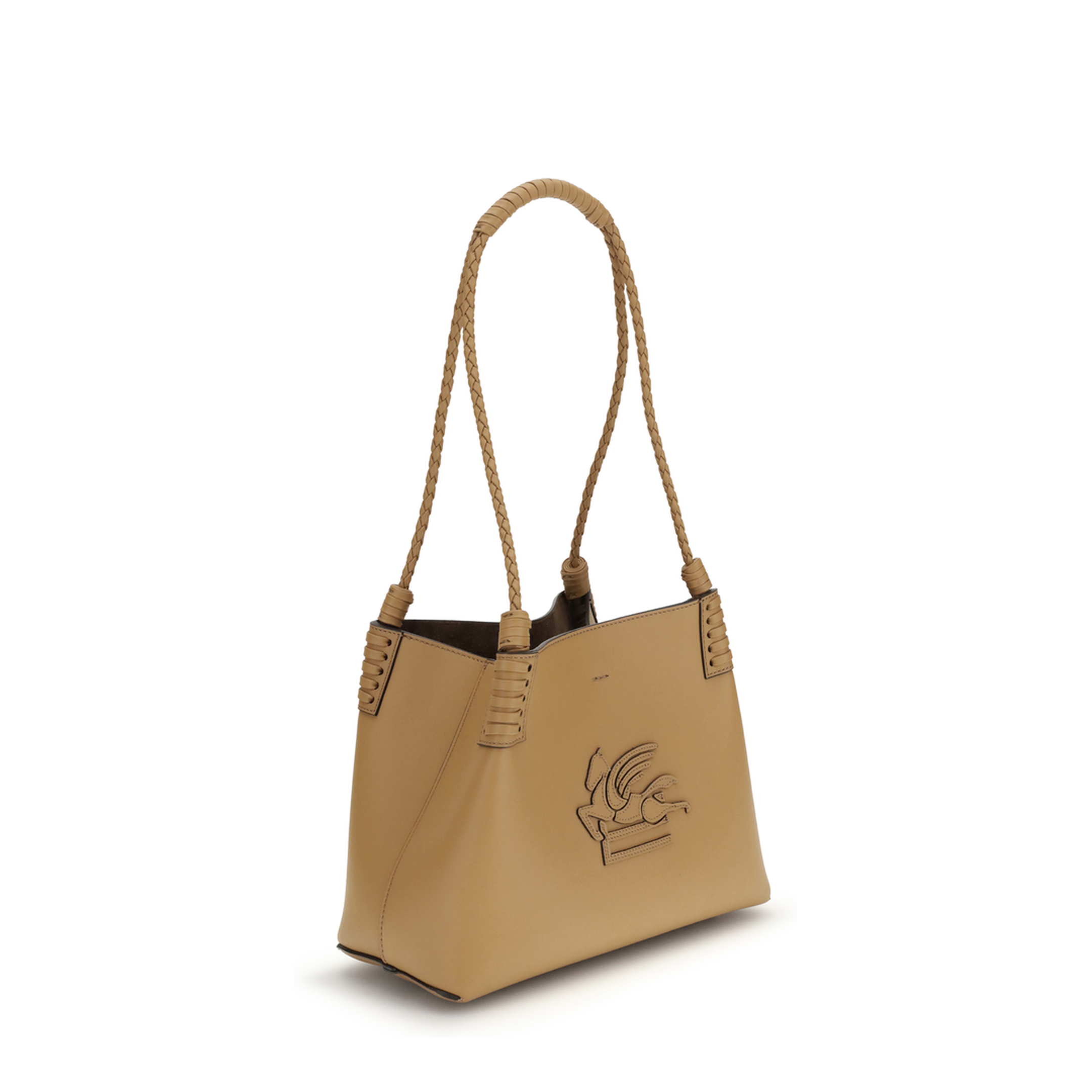 Libra Small Leather Tote - Beige - Image 2