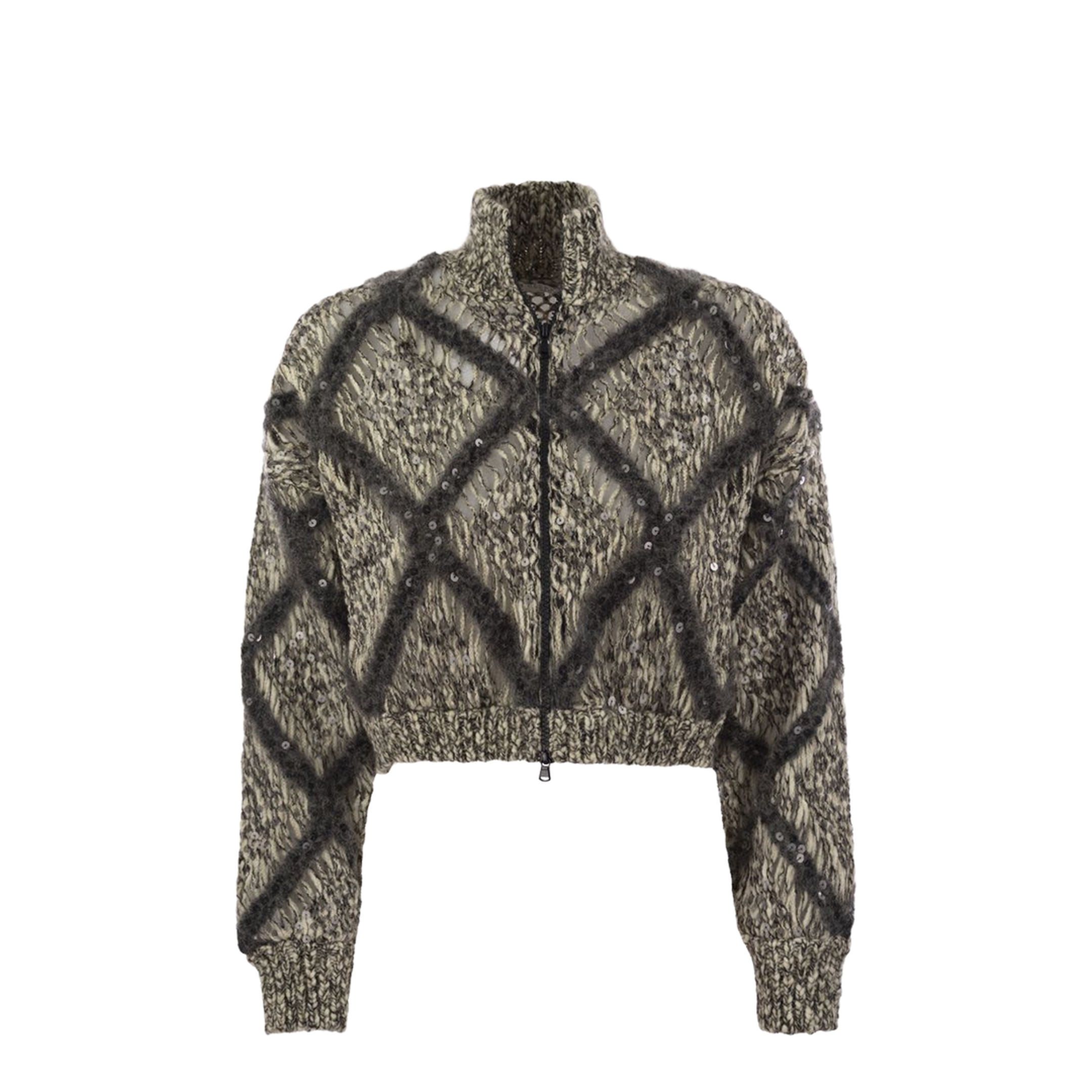 Knitted Wool Blend Cardigan - Image 5