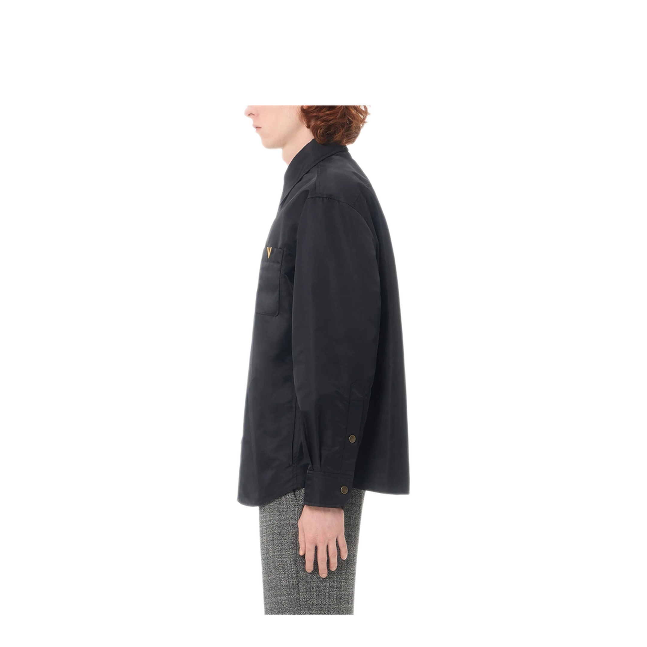 Nylon Shirt Jacket with Vgold - Image 3