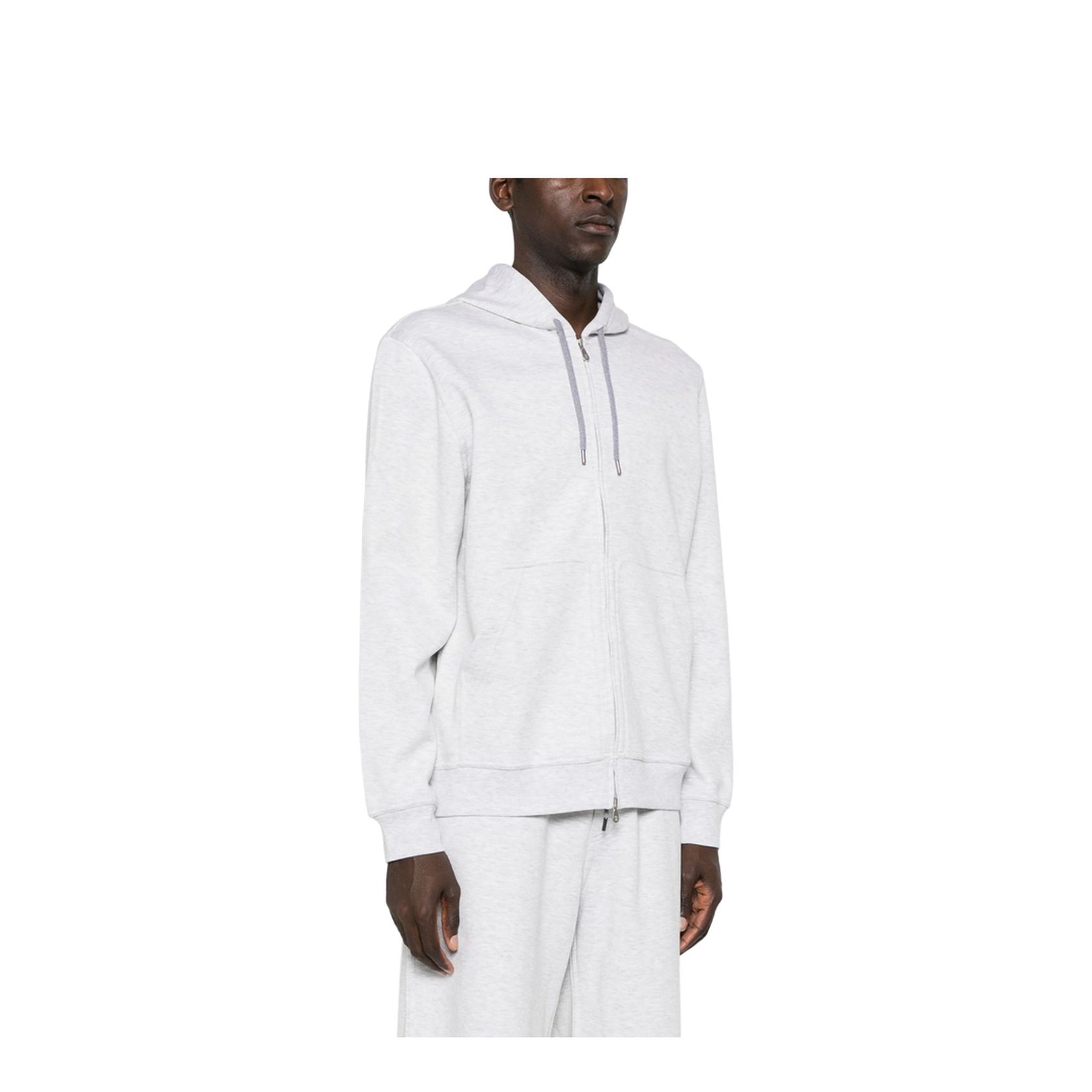 Double Cloth Sweatshirt in Pearl Grey - Image 7