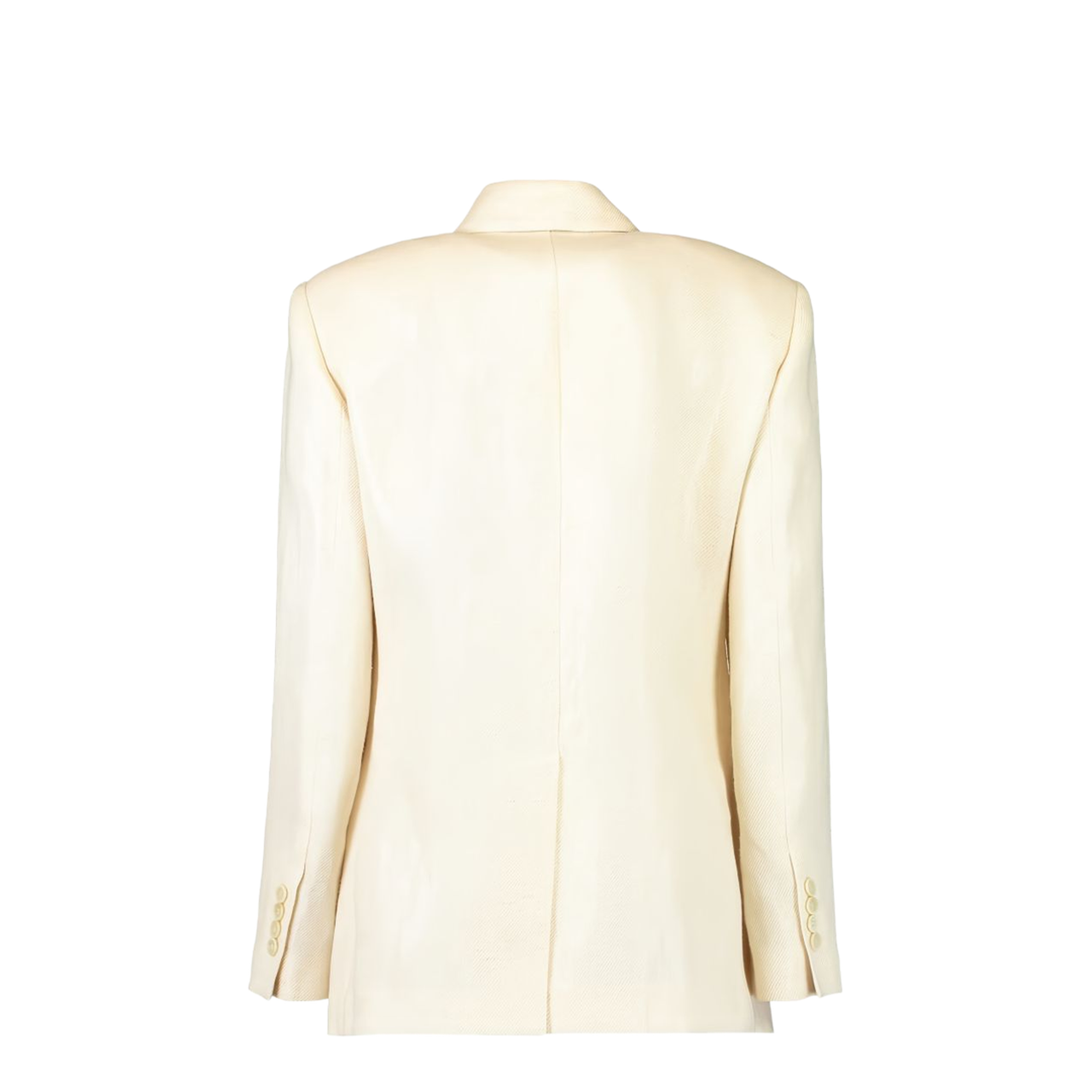 Women's Double-Breasted Blazer - Natural - Image 4
