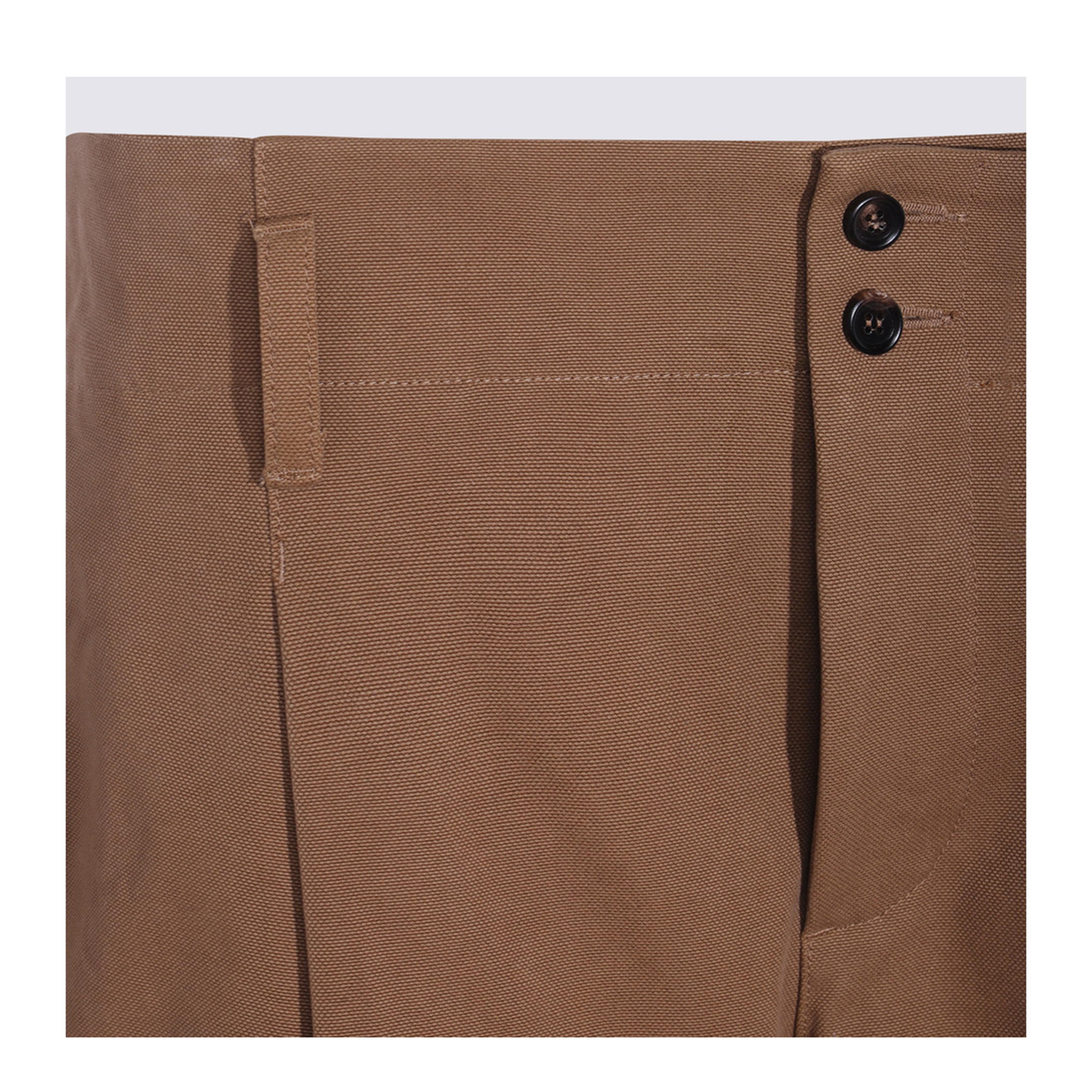 High-rise wide-leg pants in cotton canvas - Image 6