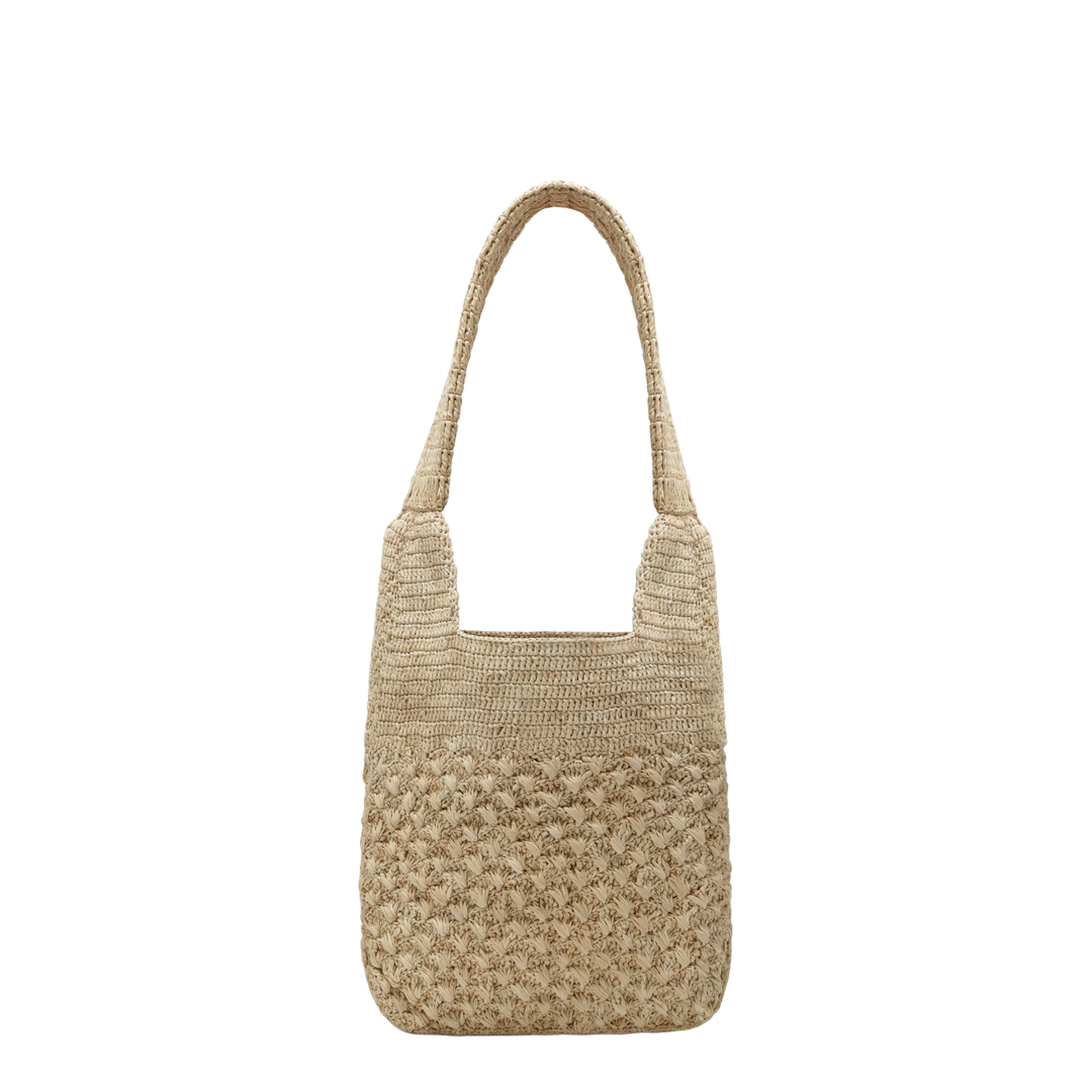 Small Praia Bag in Natural Raffia - Image 2