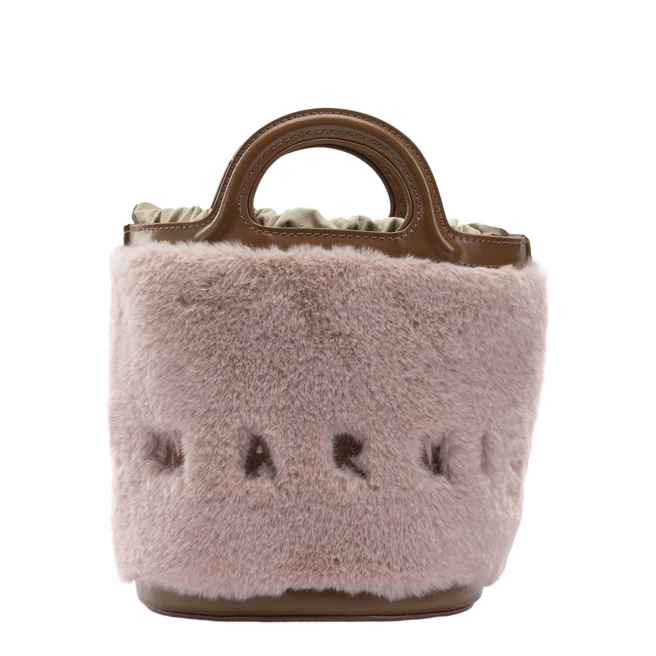 Tropicalia Small Smooth Leather Handle Bag - Light Pink - Image 1