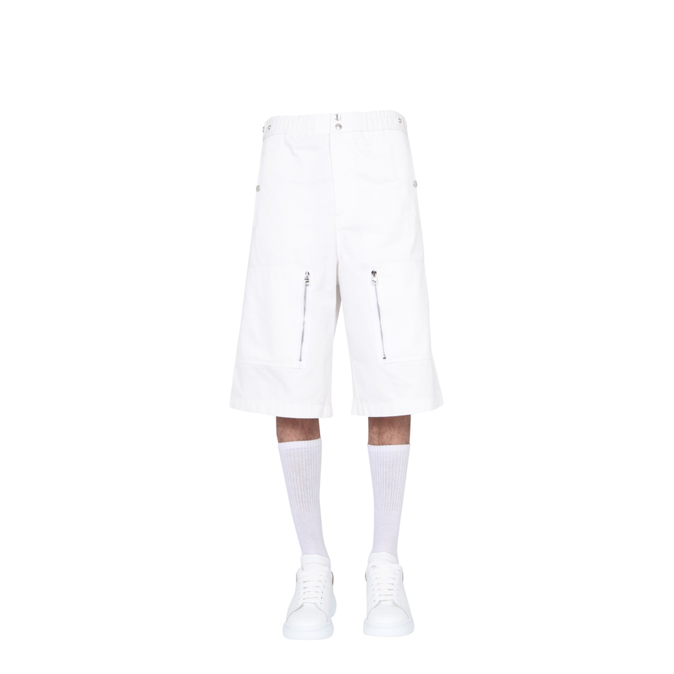 White Other Materials Pants - Image 1
