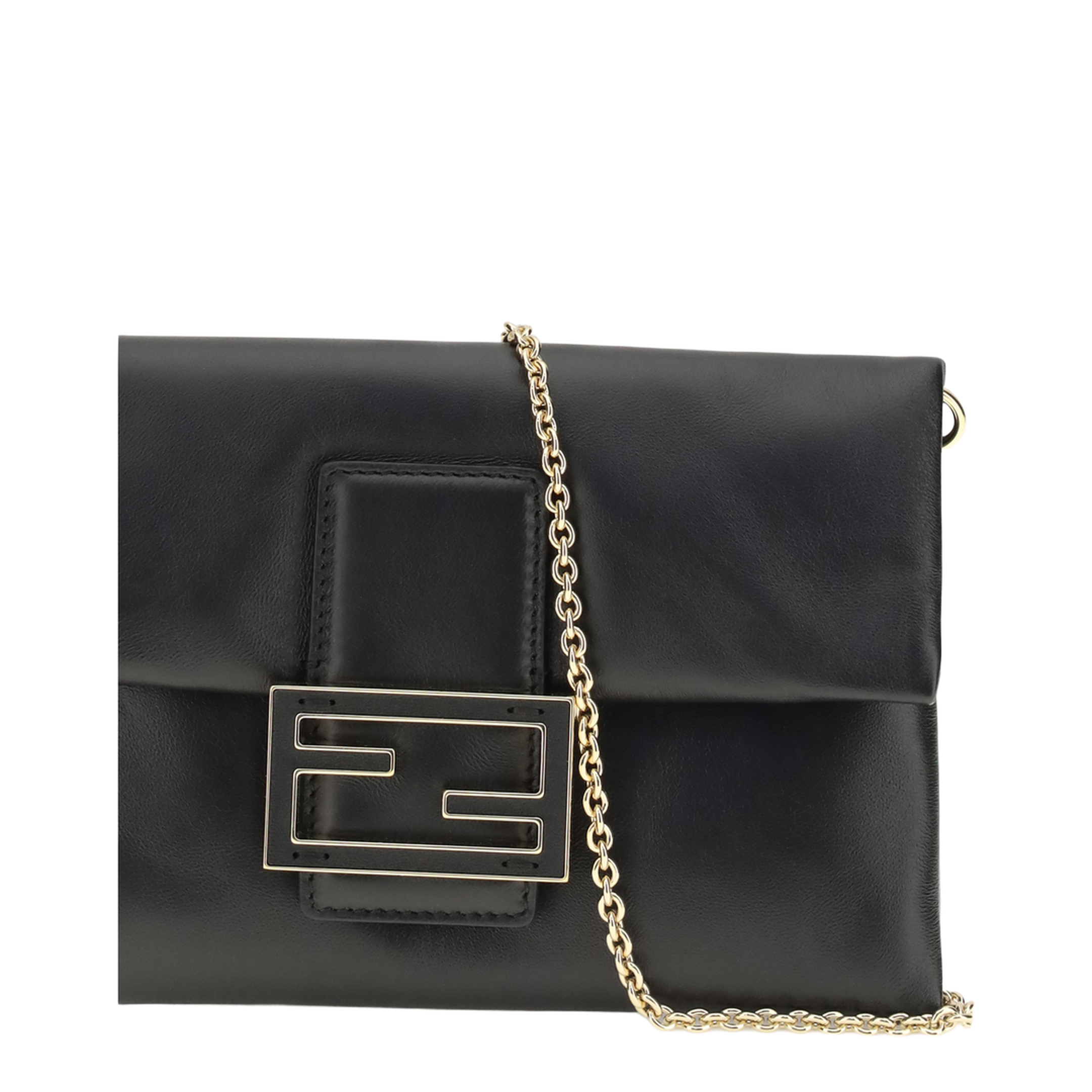 Mamma Baguette Calf Leather Clutch - Black - Image 4