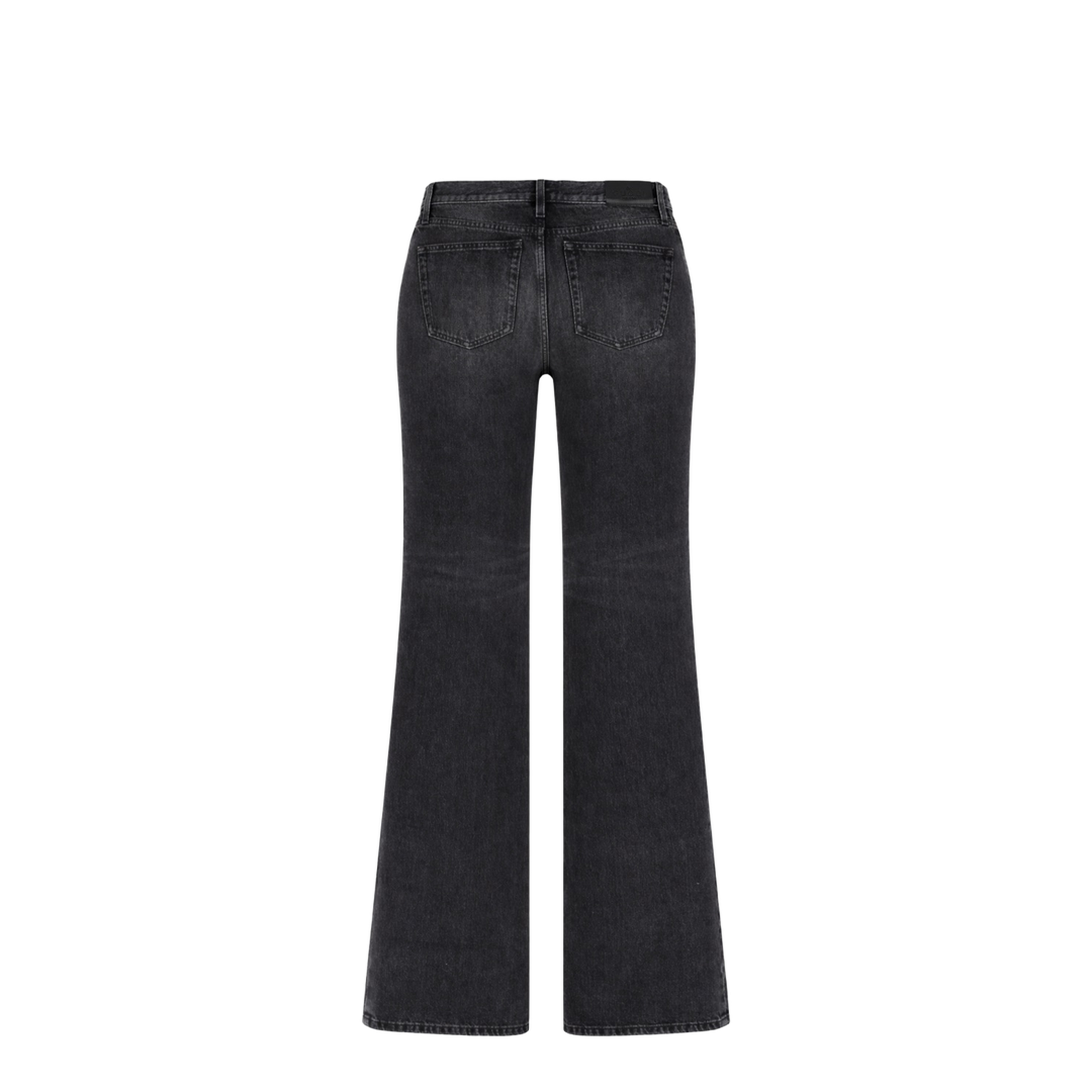 Denim Jeans with Horsebit Detail - Image 3