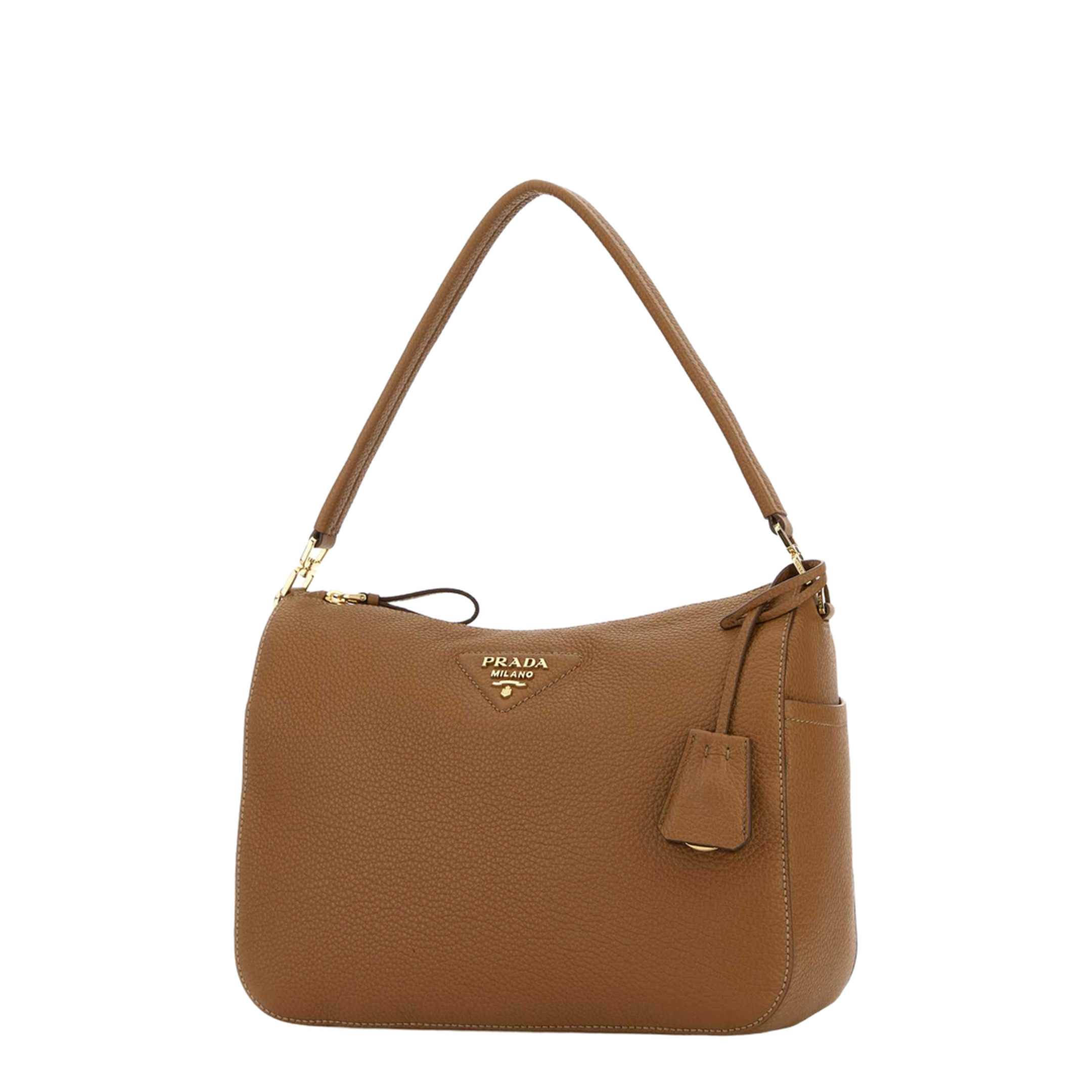 Medium Calfskin Shoulder Bag - Caramel - Image 2