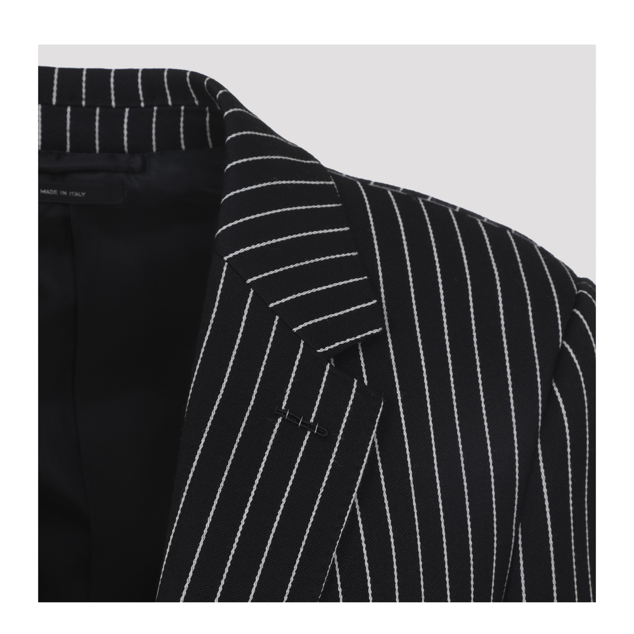 Striped Wool Barathea Jacket - Image 6