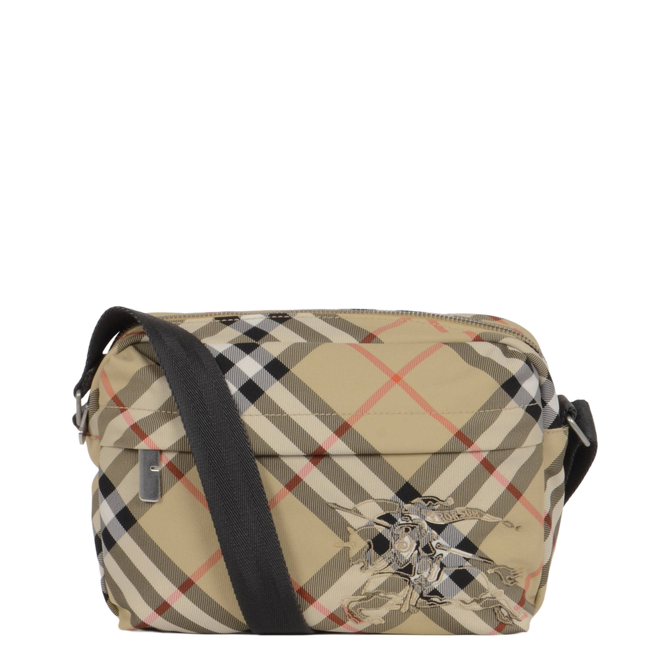 Small Check Shoulder Bag - Beige - Image 1