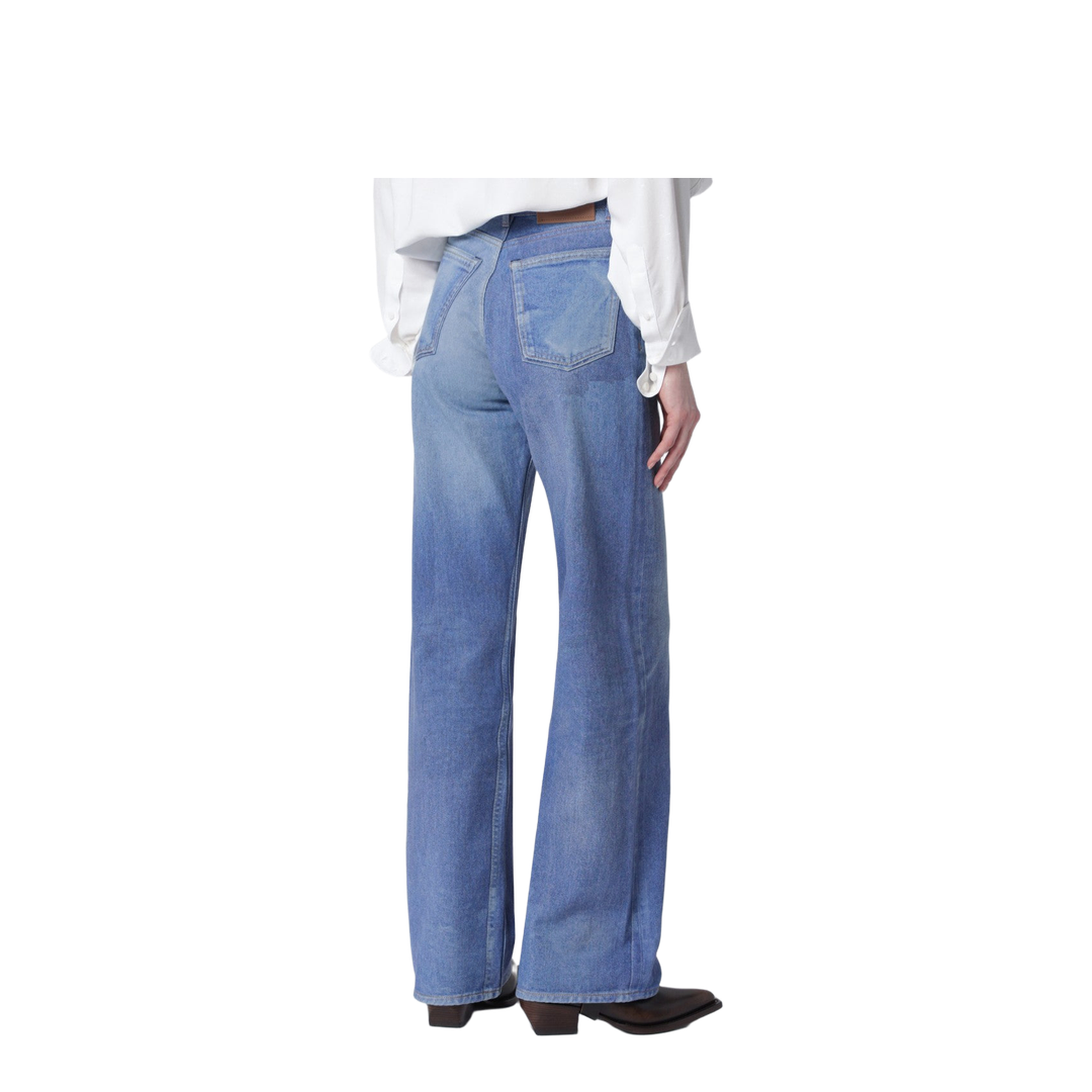 Wata Cut Jeans with Aurora Blue Digital Print - Image 2