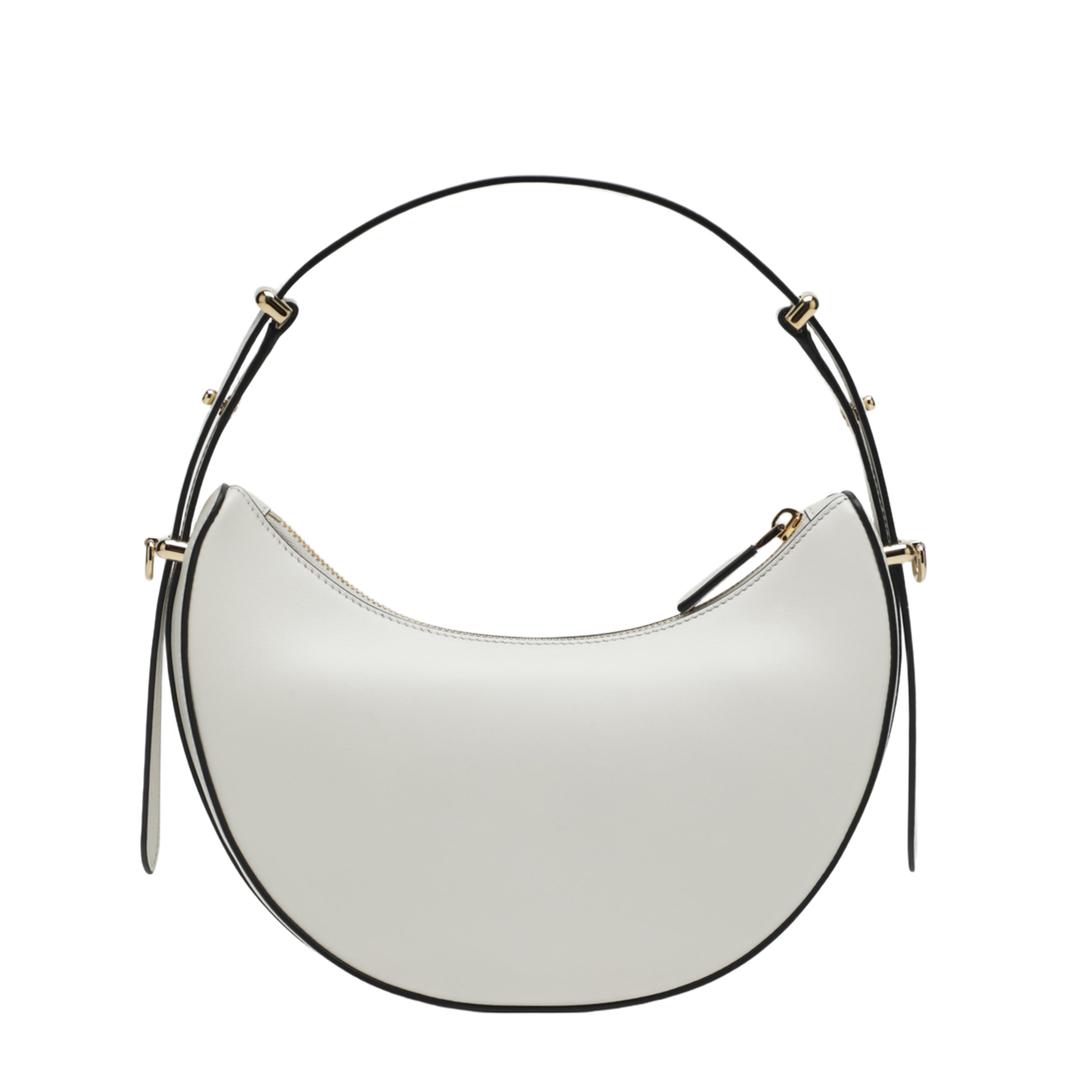 Arqué Small Calfskin Handbags - Bianco - Image 2