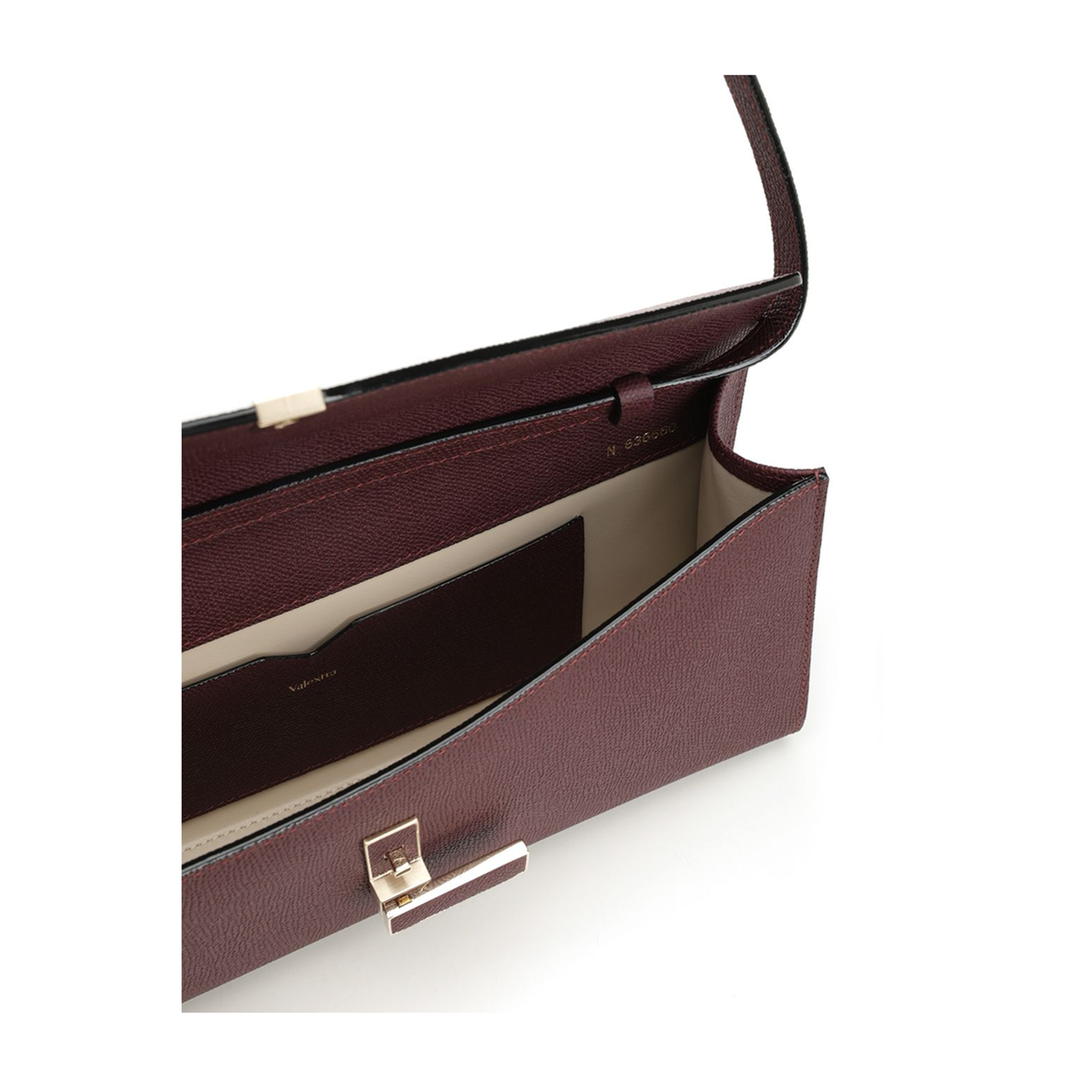 Iside Calf Leather Clutch - Red - Image 4