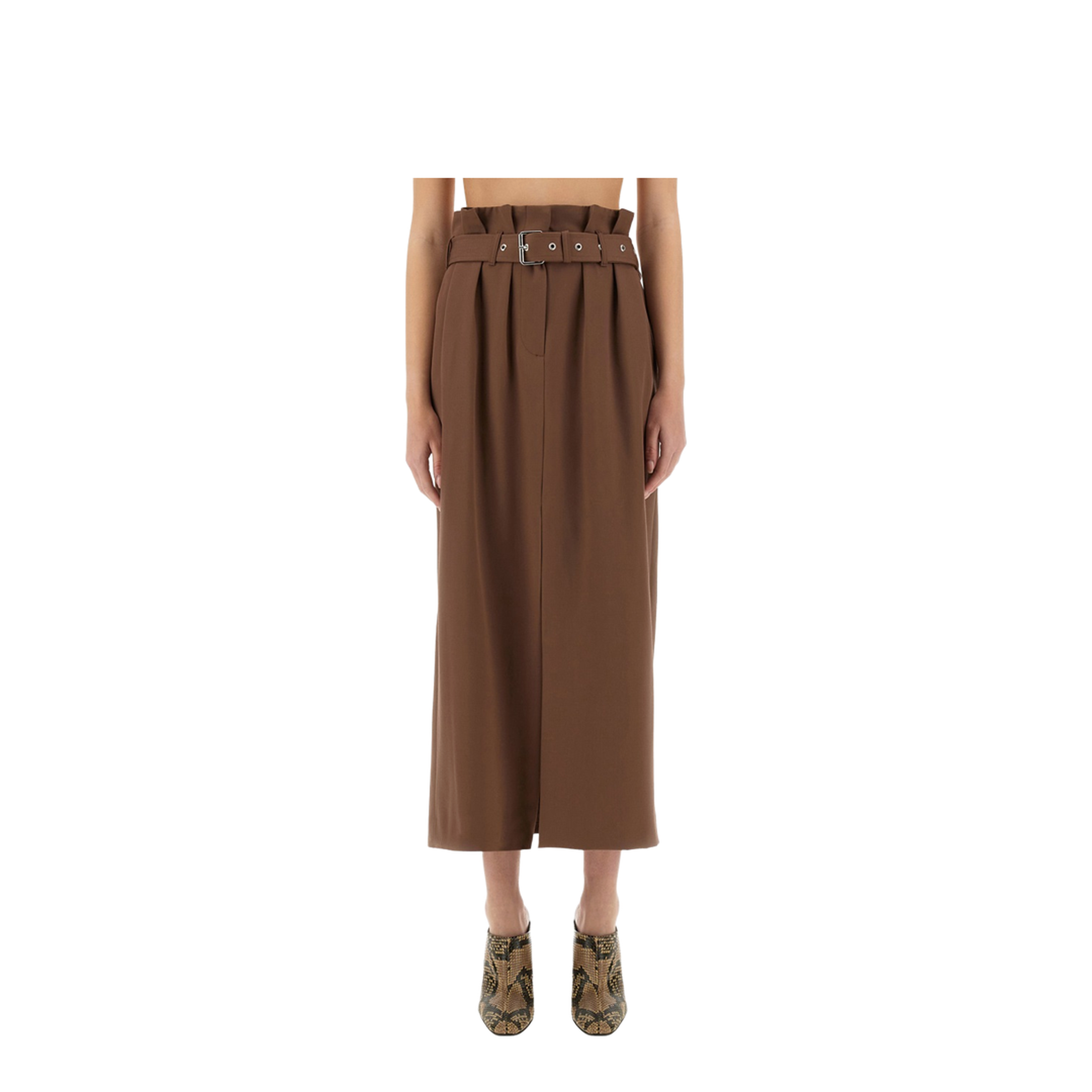 Wool Skirt With Belt - Image 1