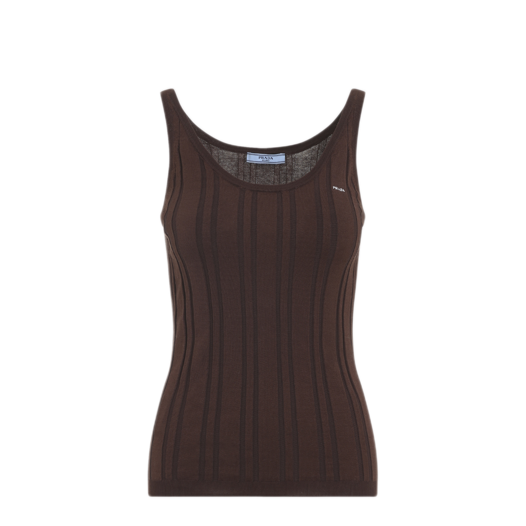 Ribbed Knit Tank Top - Image 1