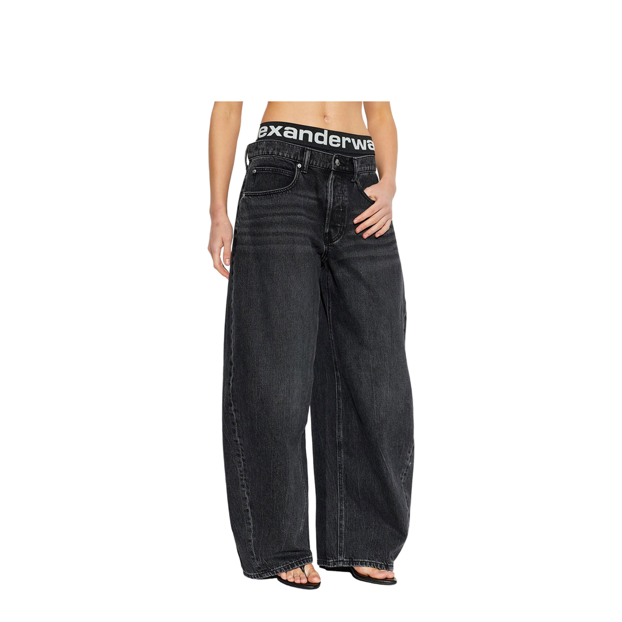 Blow-Up Jeans with Logo Bike Short Waistband - Image 3