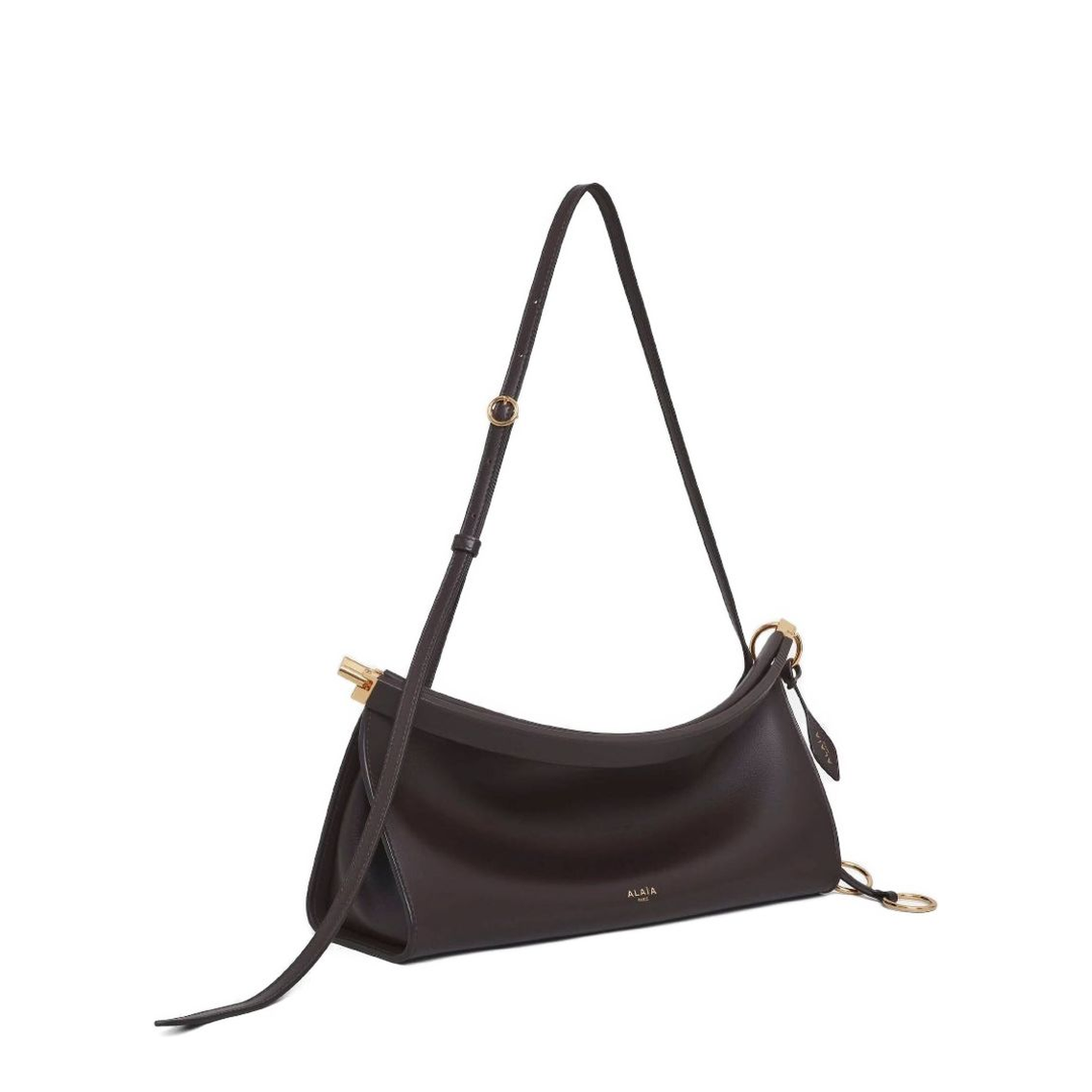 Le Click Medium Calfskin Shoulder Bag - Marron Foncé (Dark Brown) - Image 4