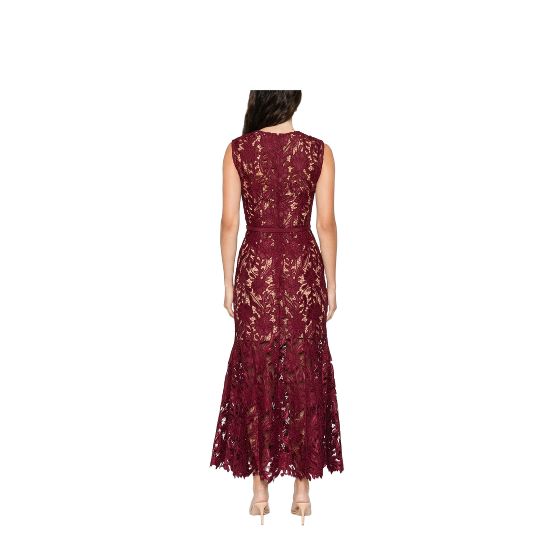Guipure Lace Midi Dress - Image 4
