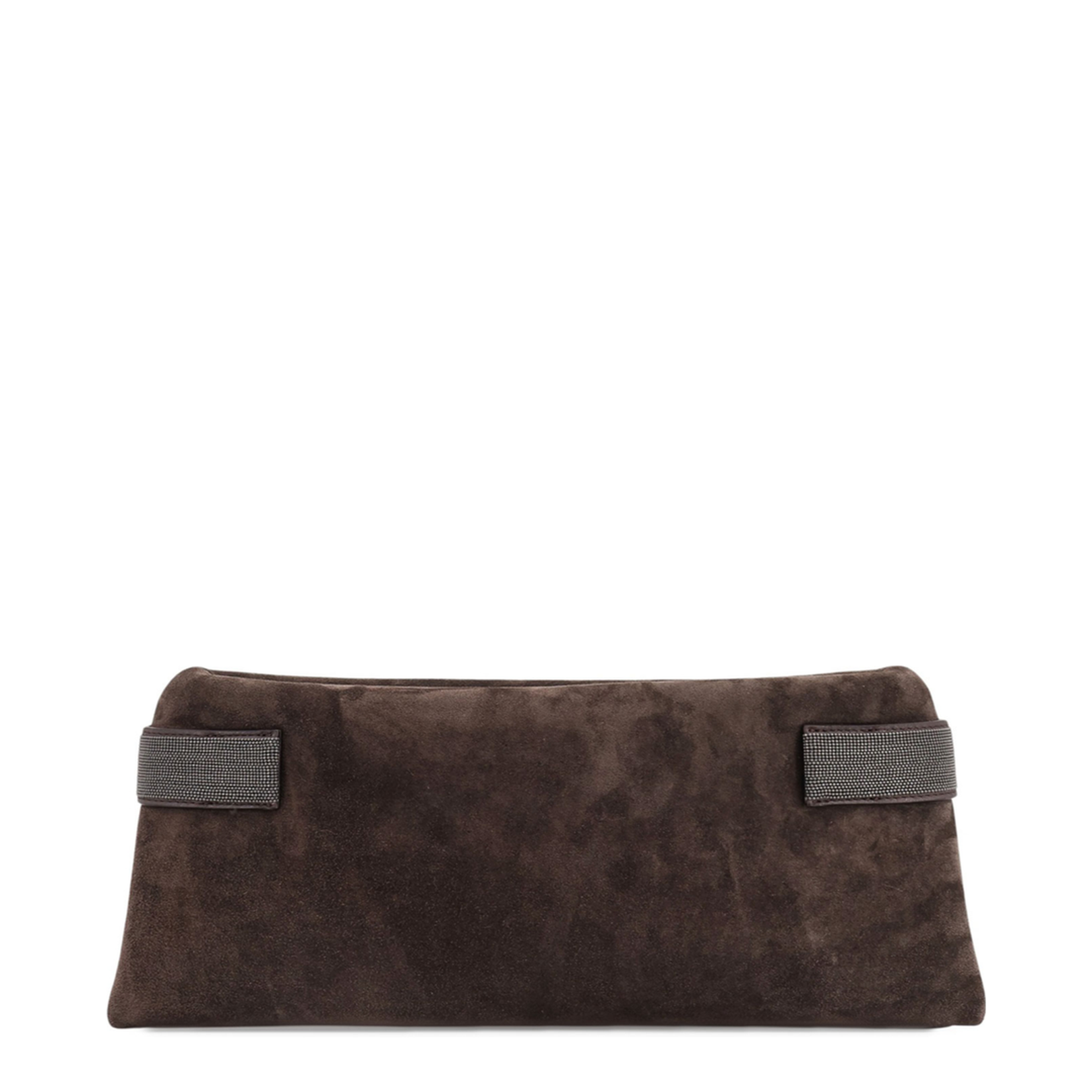 Suede Pochette with Monili Detail - Image 2