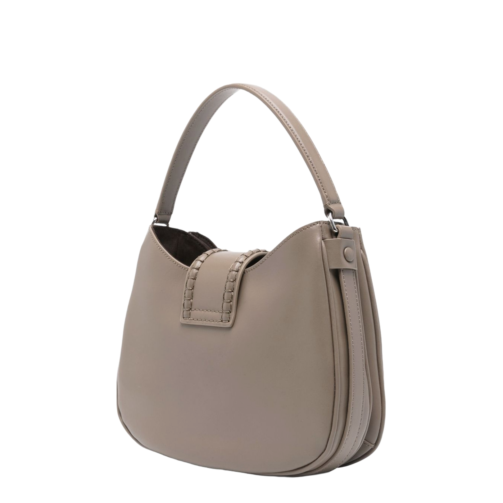 Silk & Nylon Small Leather Shoulder Bag - Image 3