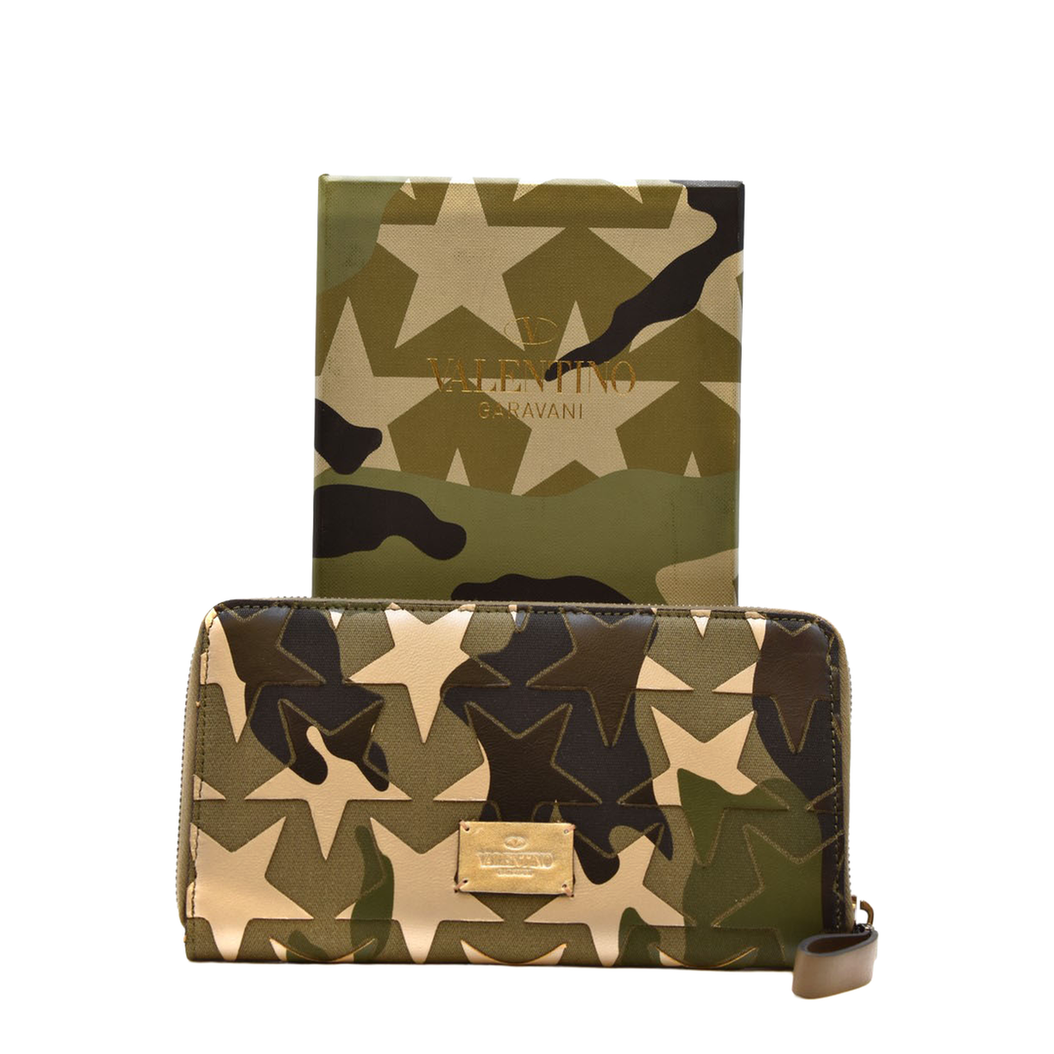 Camouflage Zip-Around Wallet in Military Green - Image 4