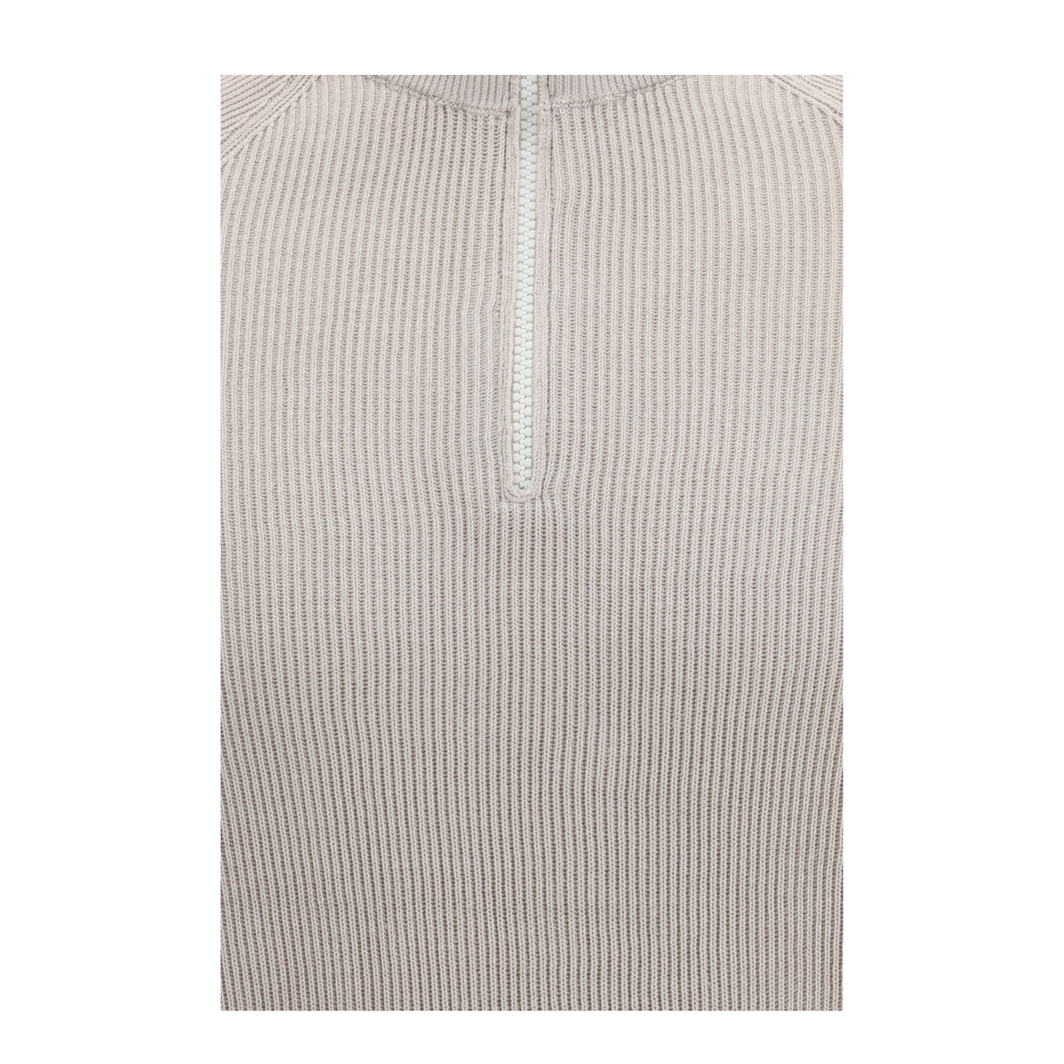 Cotton Sweater with a High Neckline - Image 3