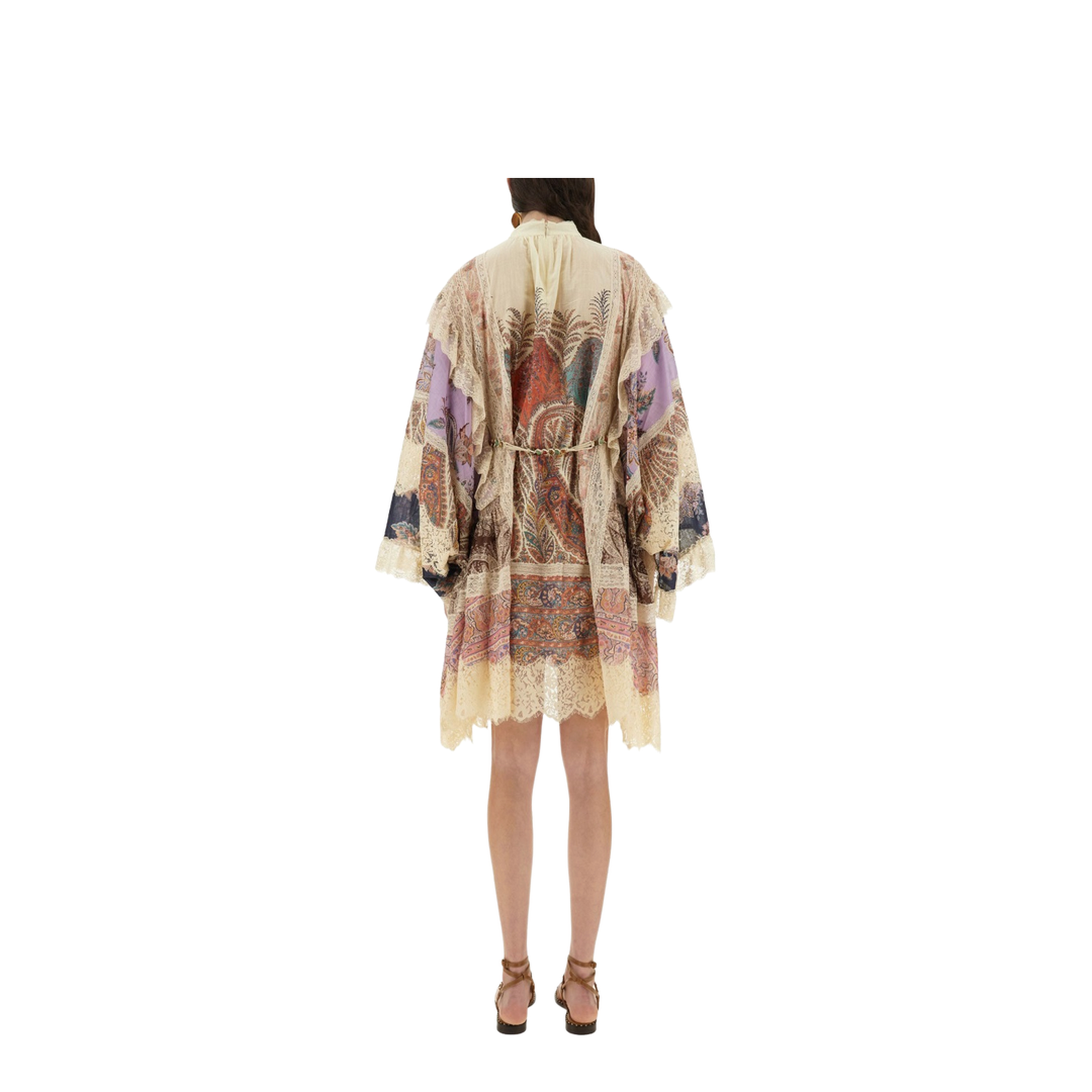 Rhiannon Printed Cotton Mini Dress - Image 4
