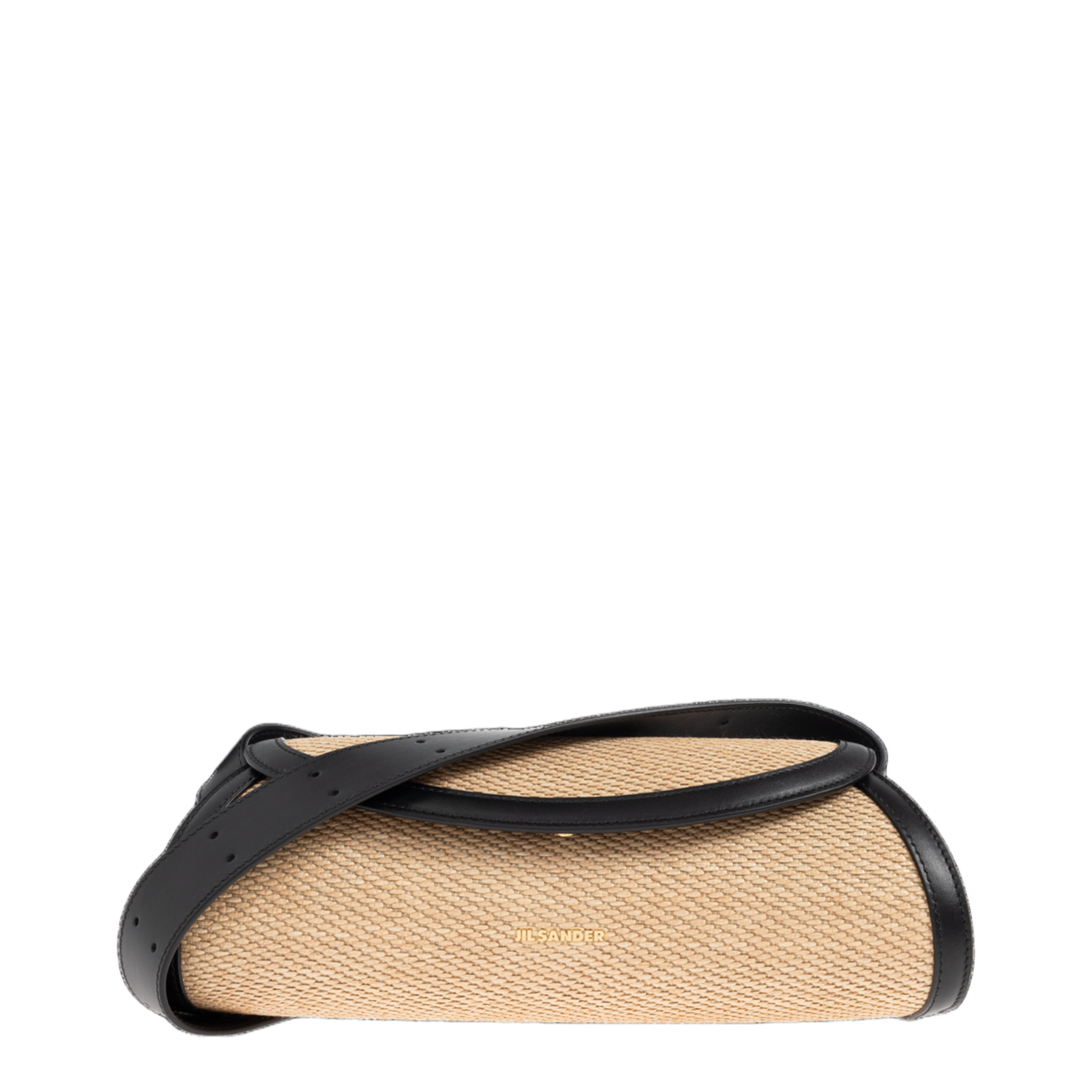 Cannolo Small Woven Raffia Shoulder Bag - Natural - Image 1