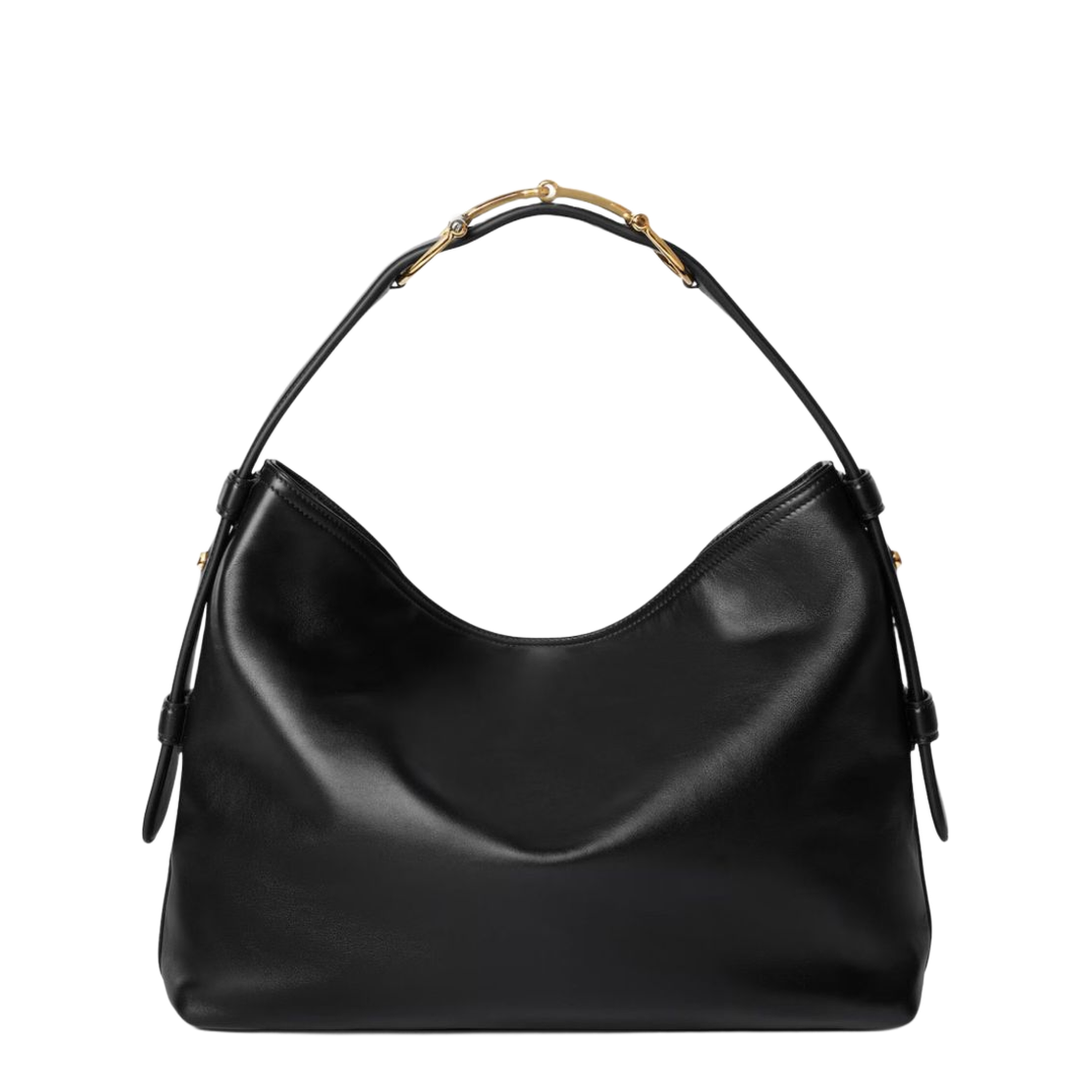 Beatrix Medium Leather Shoulder Bag - Black - Image 3