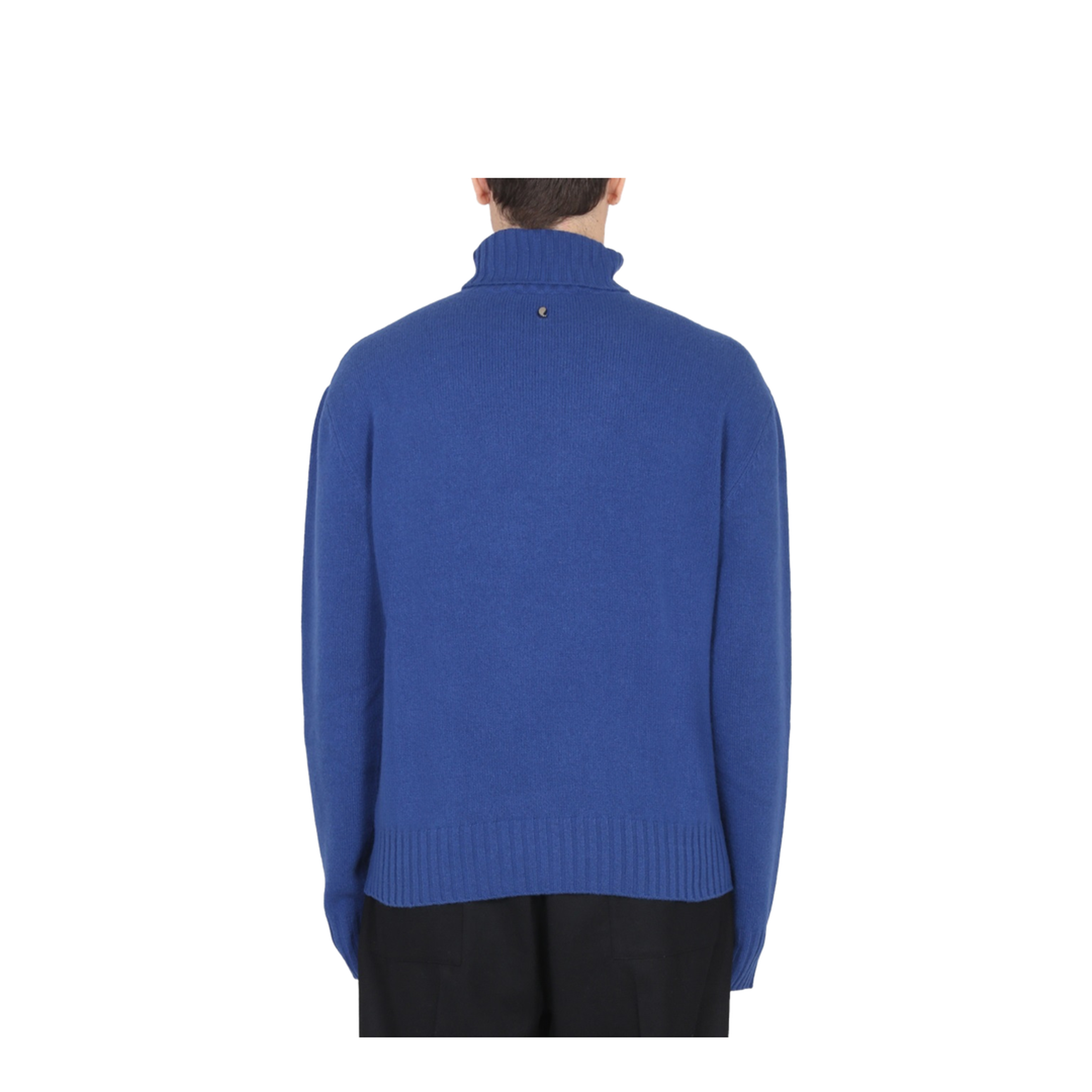 Inlaid Jacquard Turtleneck Sweater - Image 3