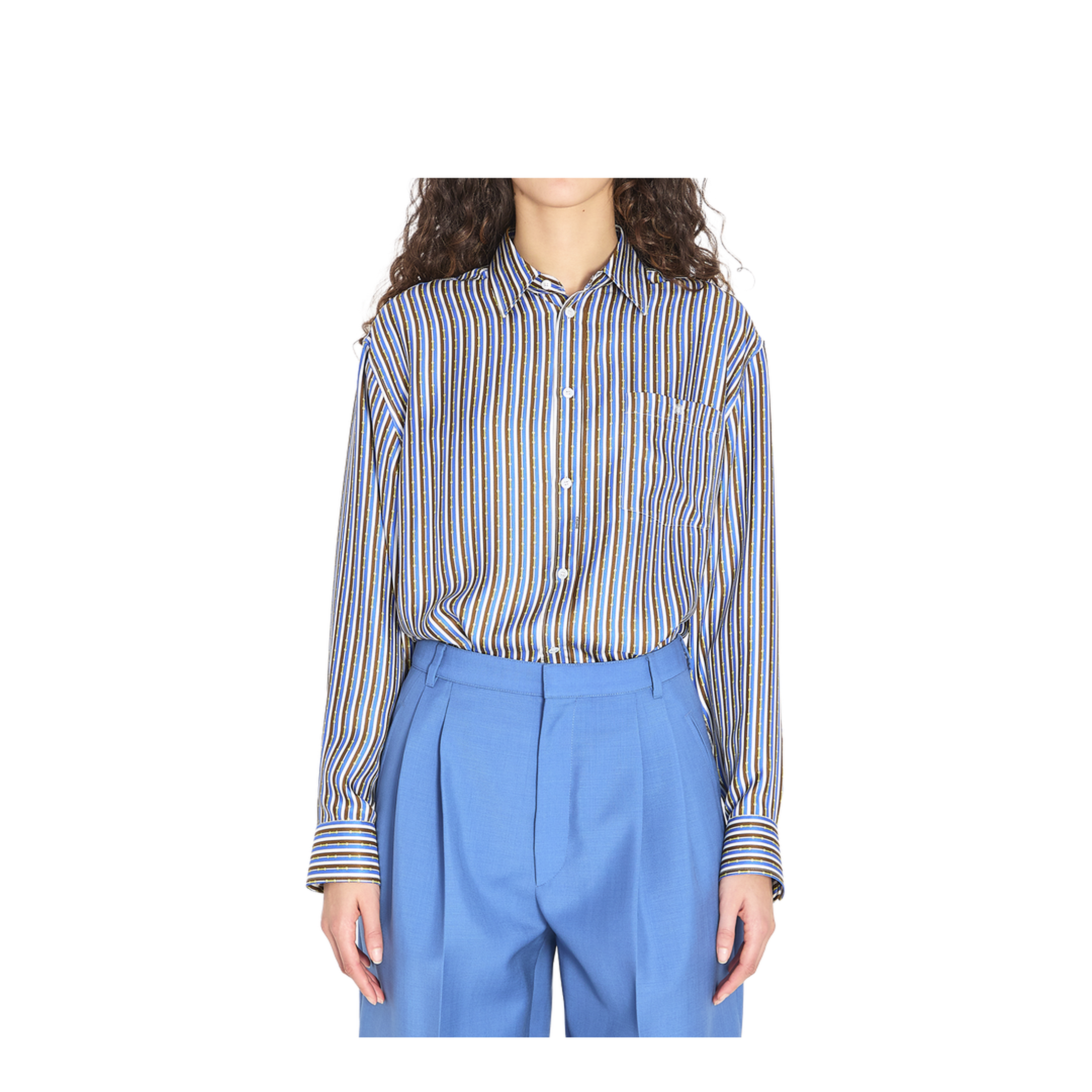 Oversized Striped Shirt - Image 1