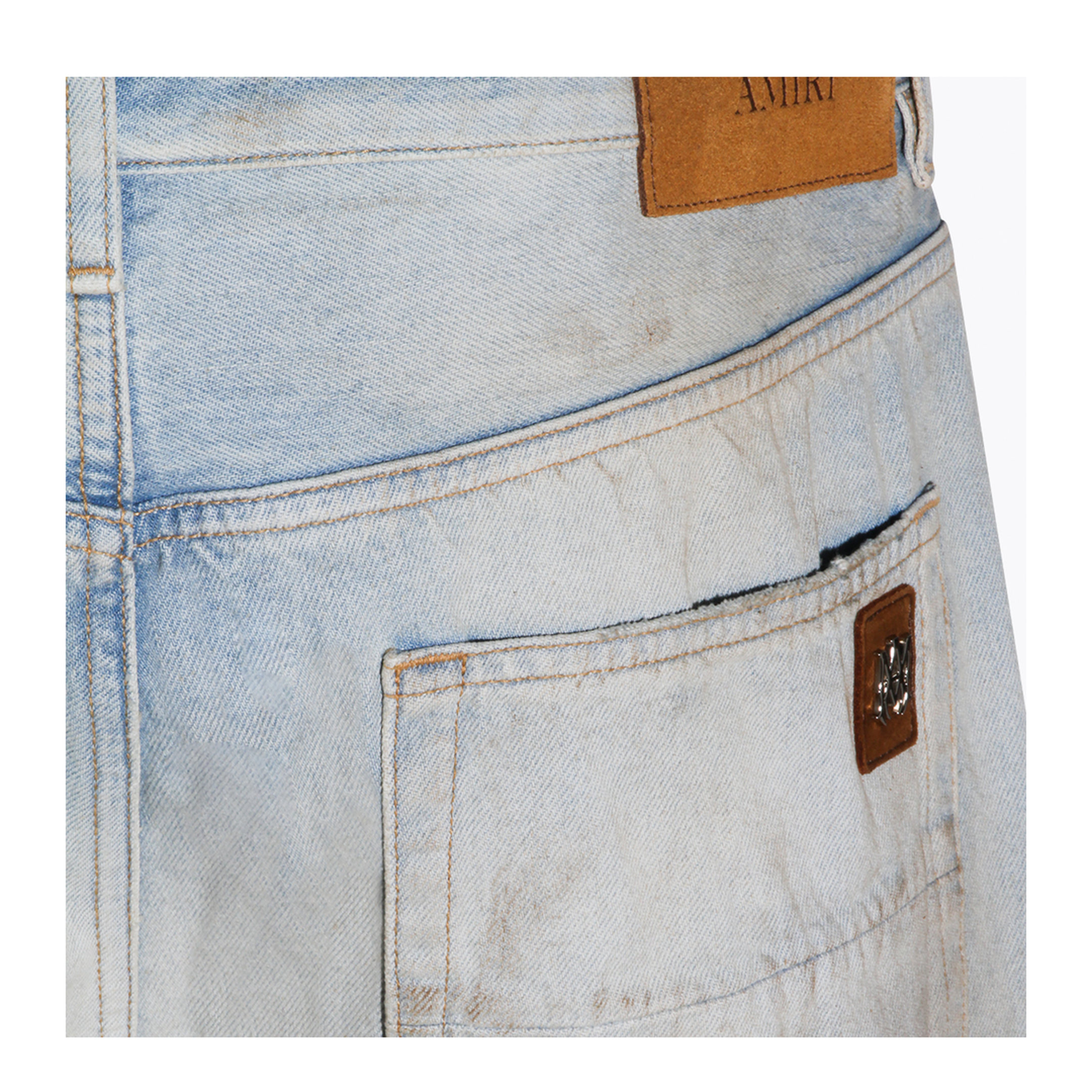 Light Blue Cotton Denim Jeans - Image 10