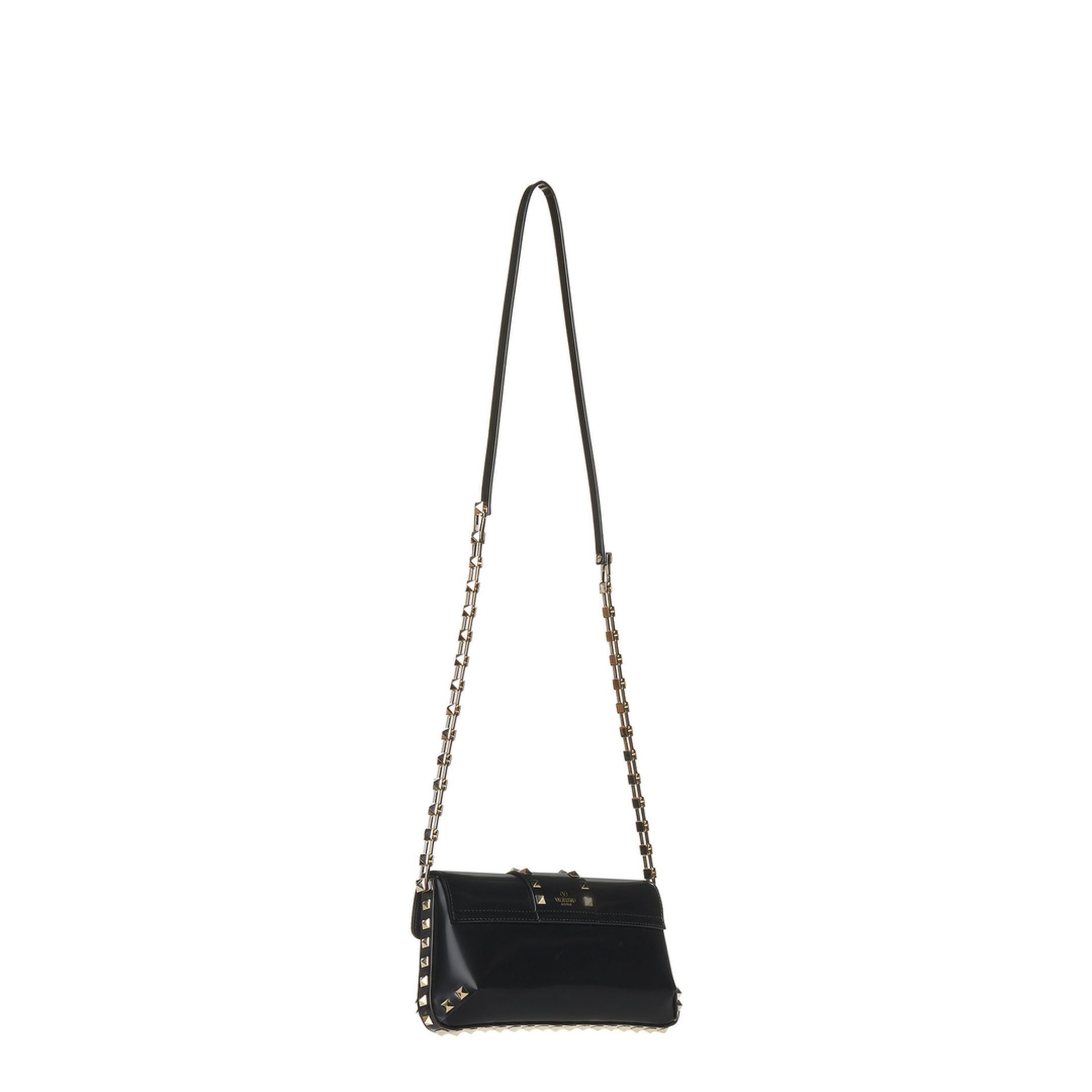 Rockstud Calfskin Shoulder Bag - Black - Image 3