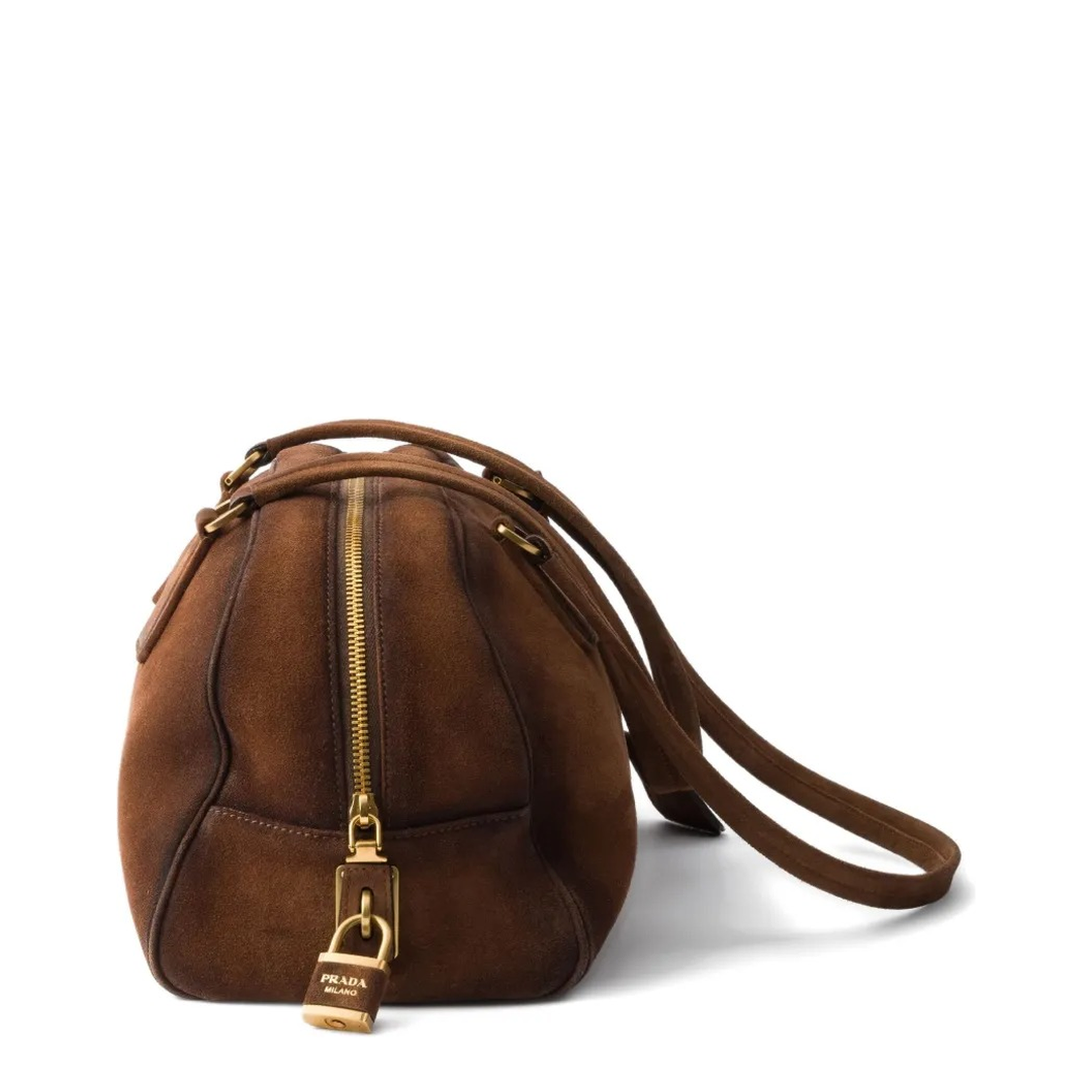Bowling Medium Suede Bag - Image 3