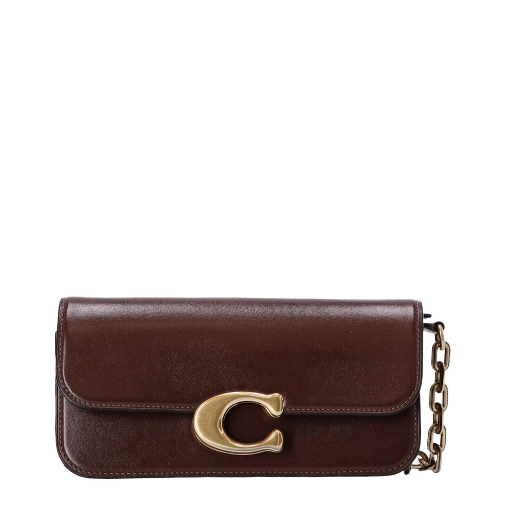 Clutch Bag Leather Brown - Image 1