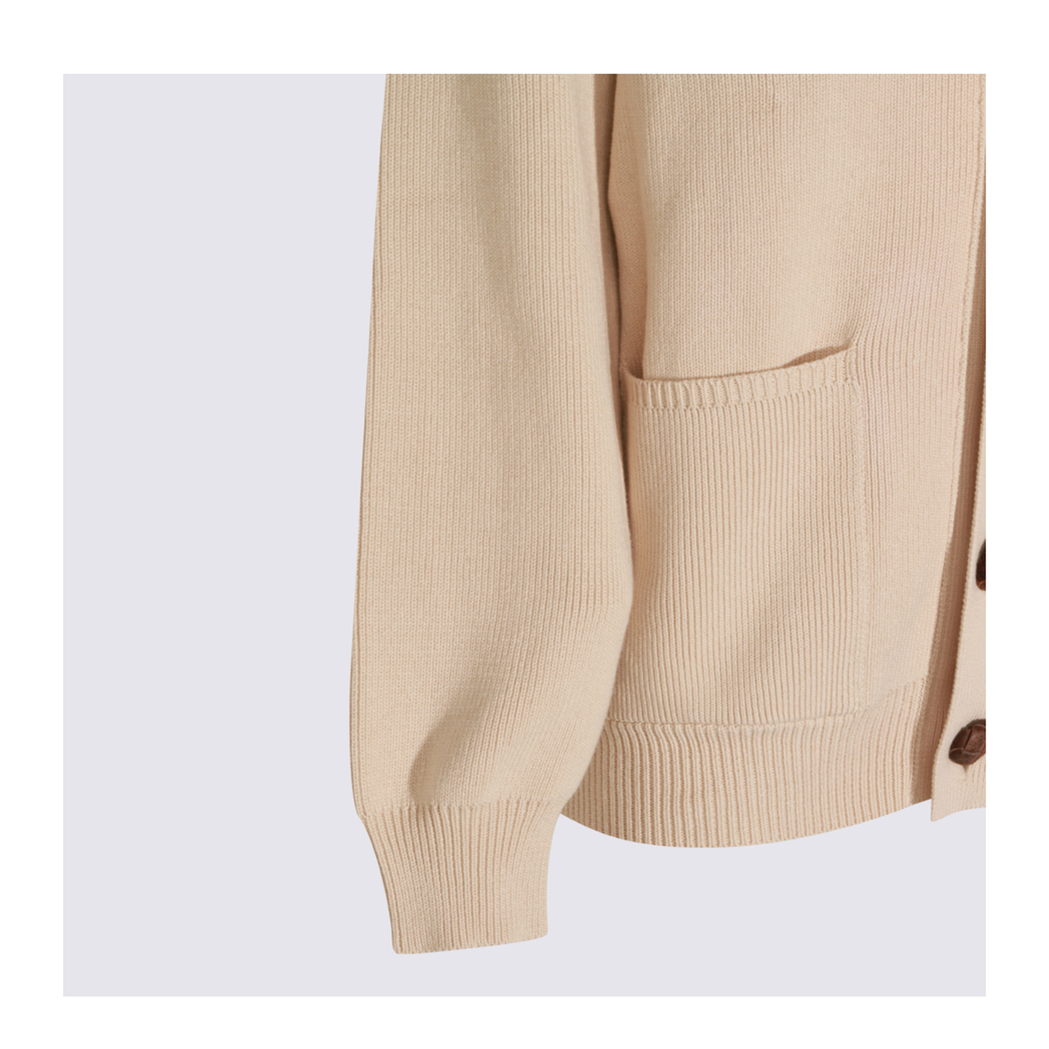 Cotton V-Necked Cardigan - Image 6