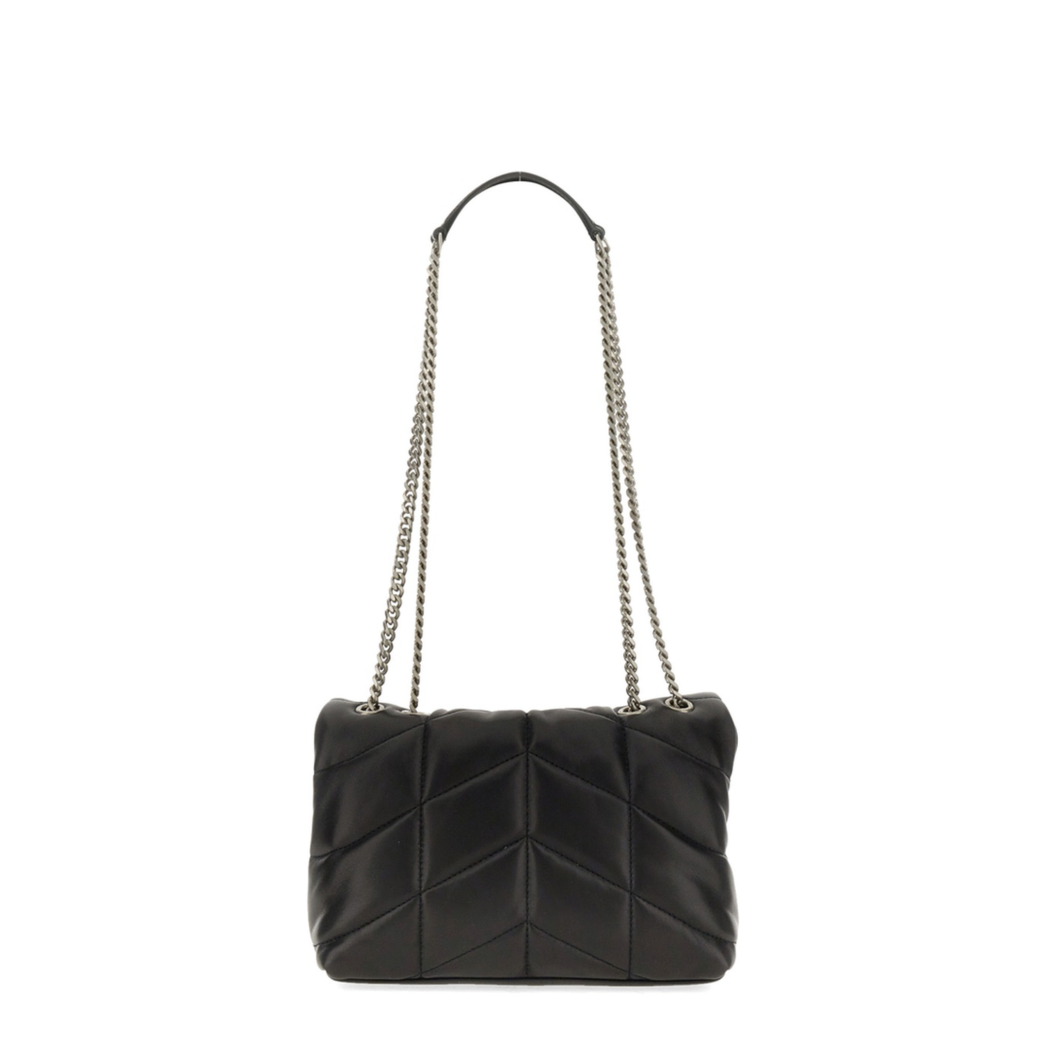 Toy Puffer Lambskin Shoulder Bag - Black - Image 4