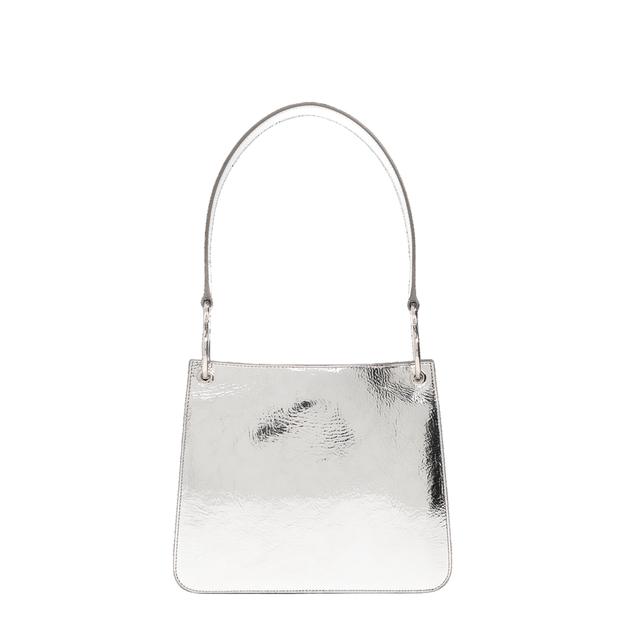 Otto Small Sheepskin Tote - Silver - Image 3