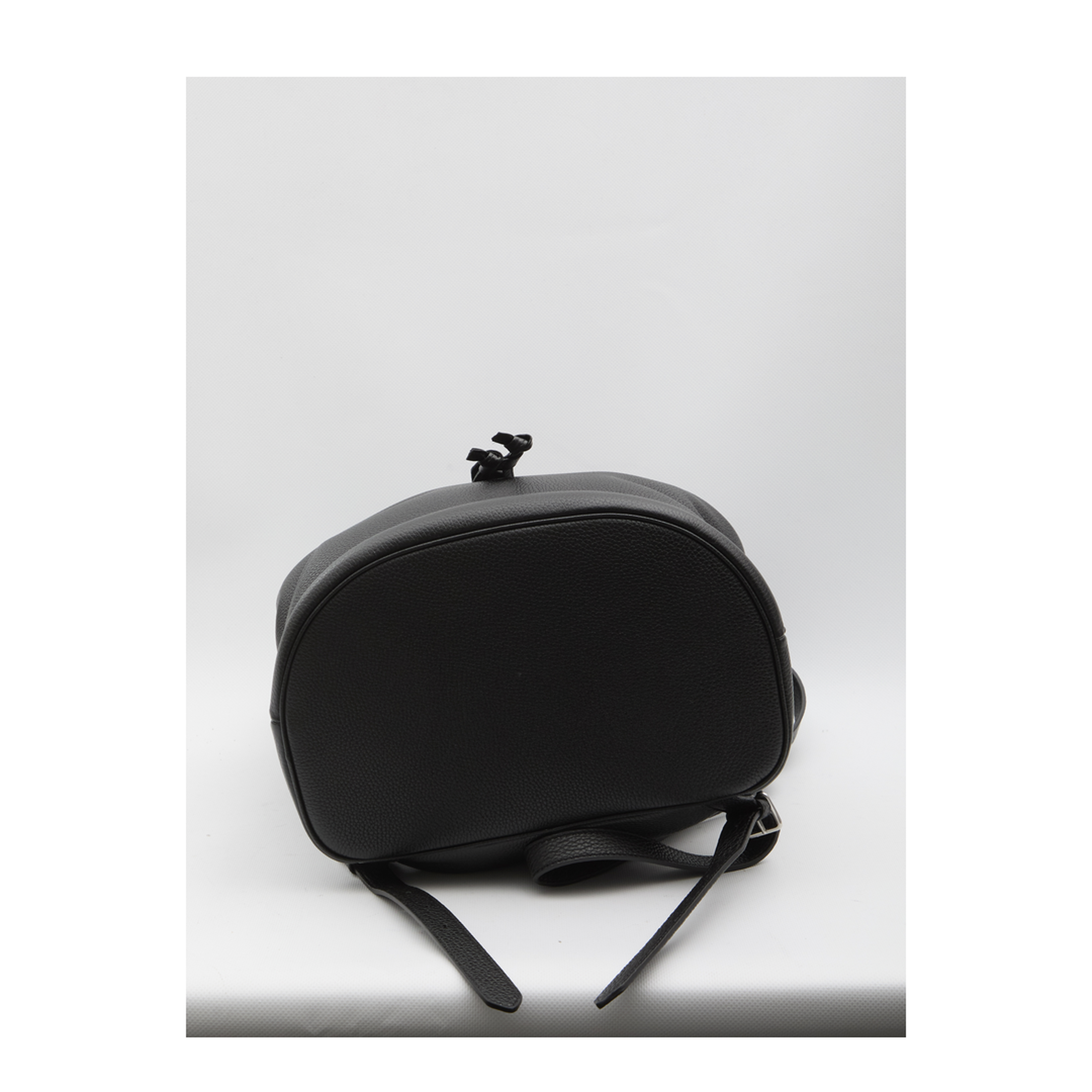 Folco Large Calfskin Backpack - Black - Image 3
