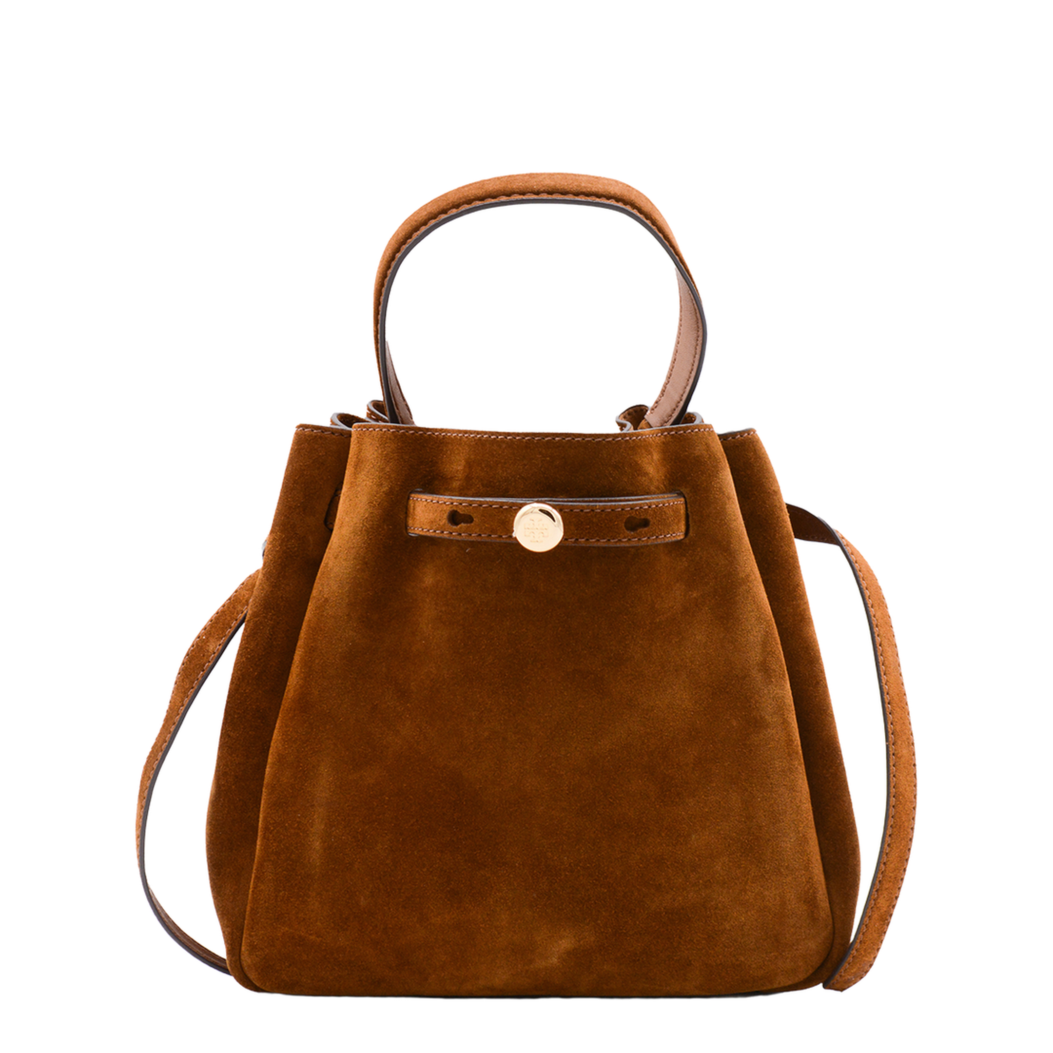 Romy Suede Bucket Bag - Caramel - Image 1