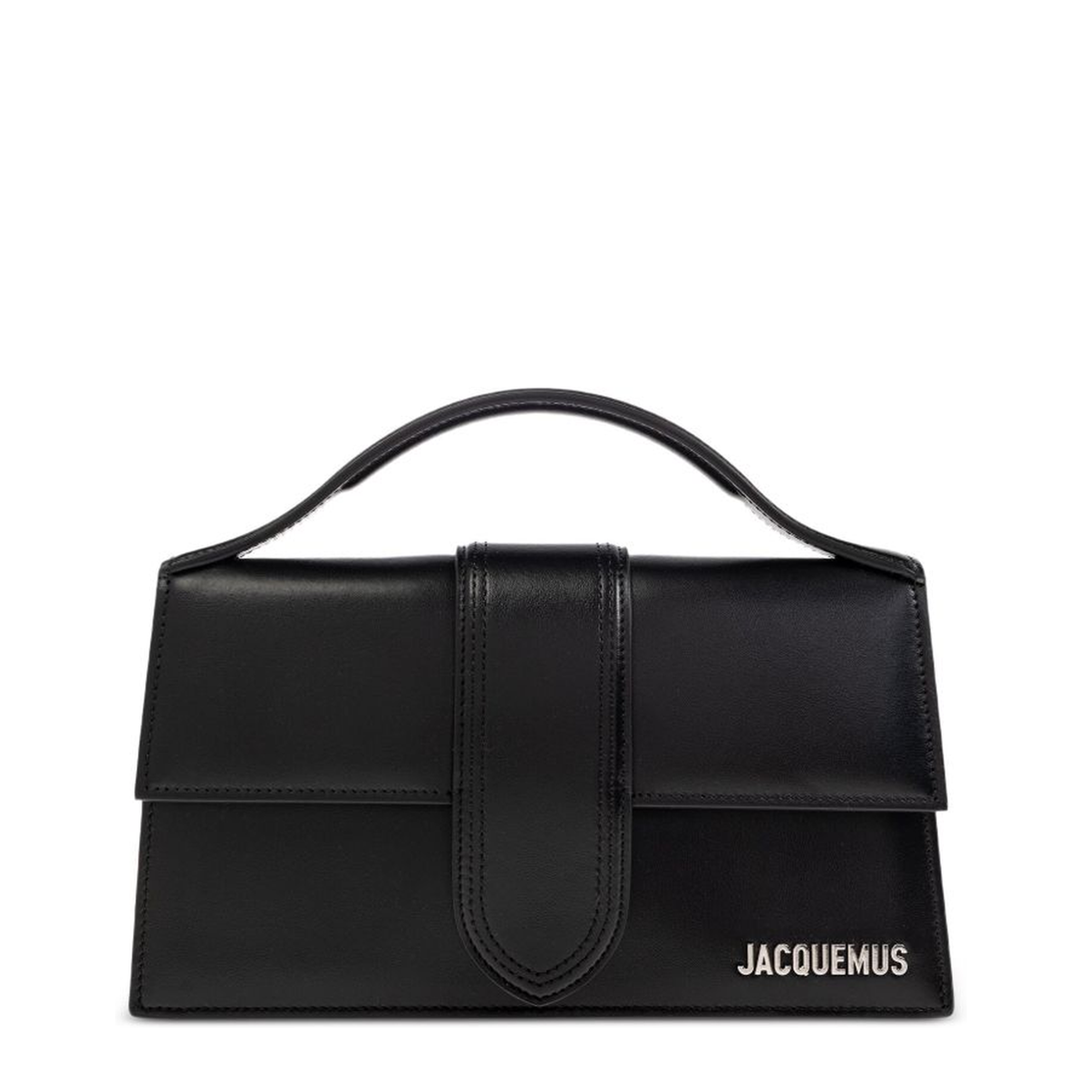 The Bambino Large Cow Leather Top-Handle Bag - Noir - Image 1