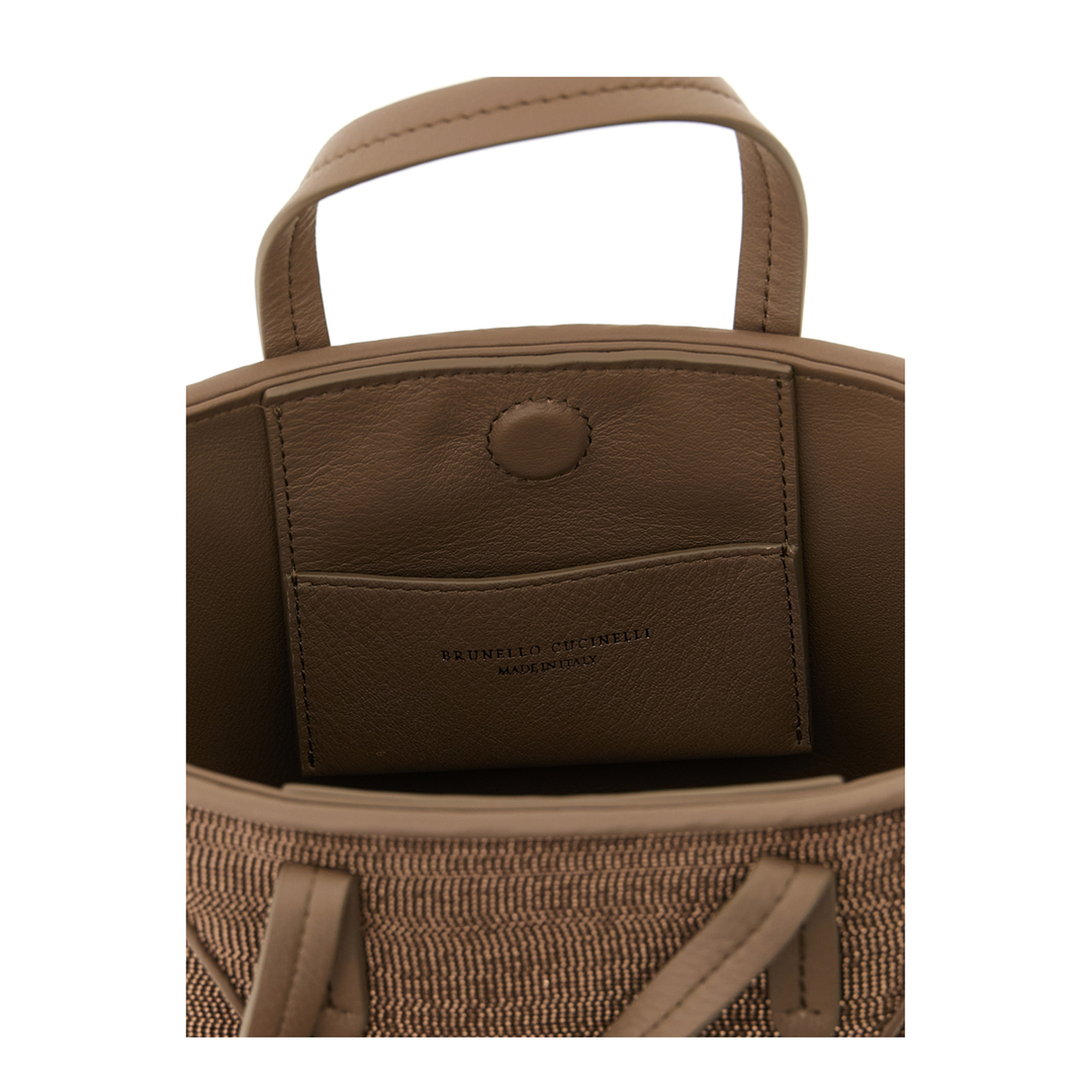 Duo Precious Mini Leather Handbag - Brown - Image 4