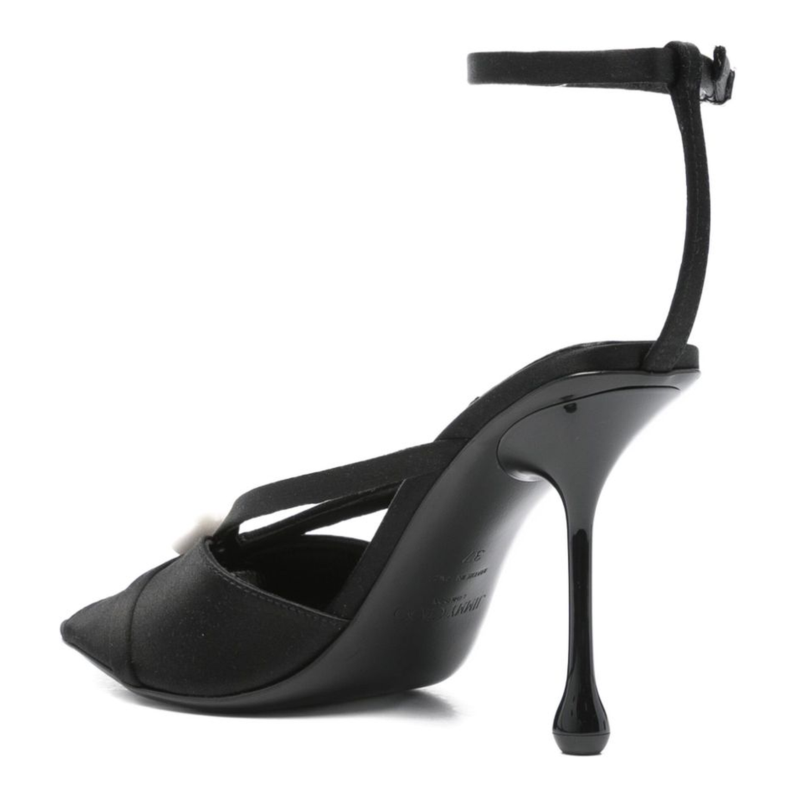 Embellished Satin Sandals - Image 3