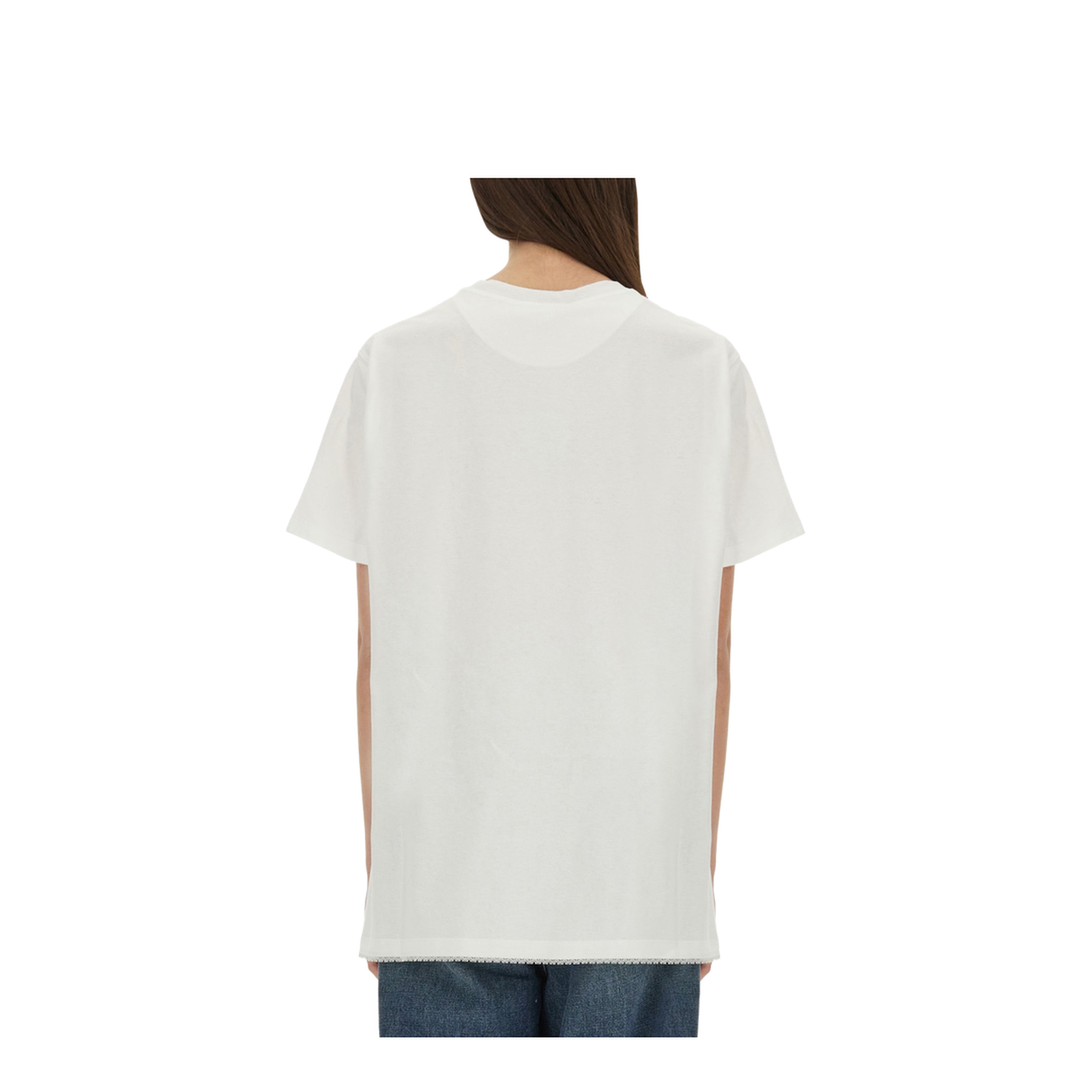 T-Shirt with Lace Insert - Image 3