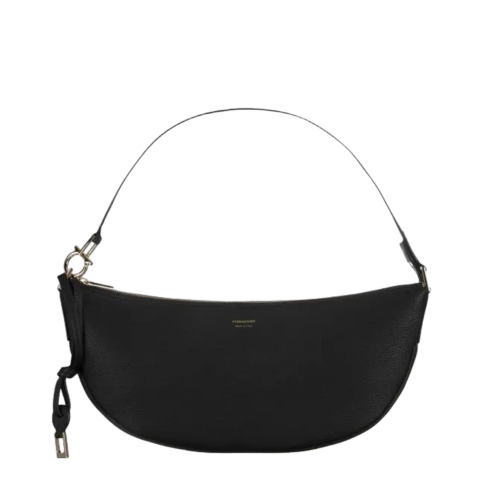 Large Black Half Moon Bag - Image 1