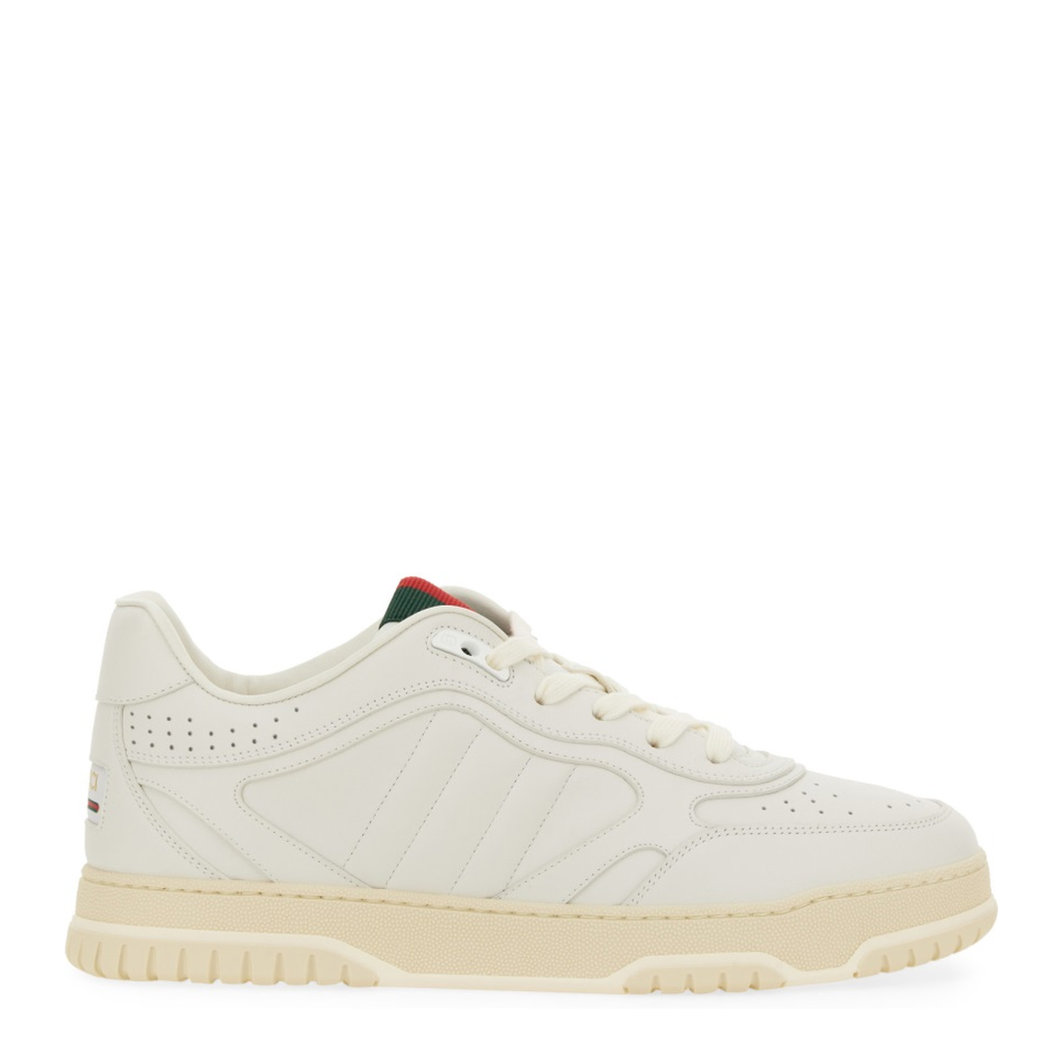 Re-Web Trainer in White Leather - Image 8